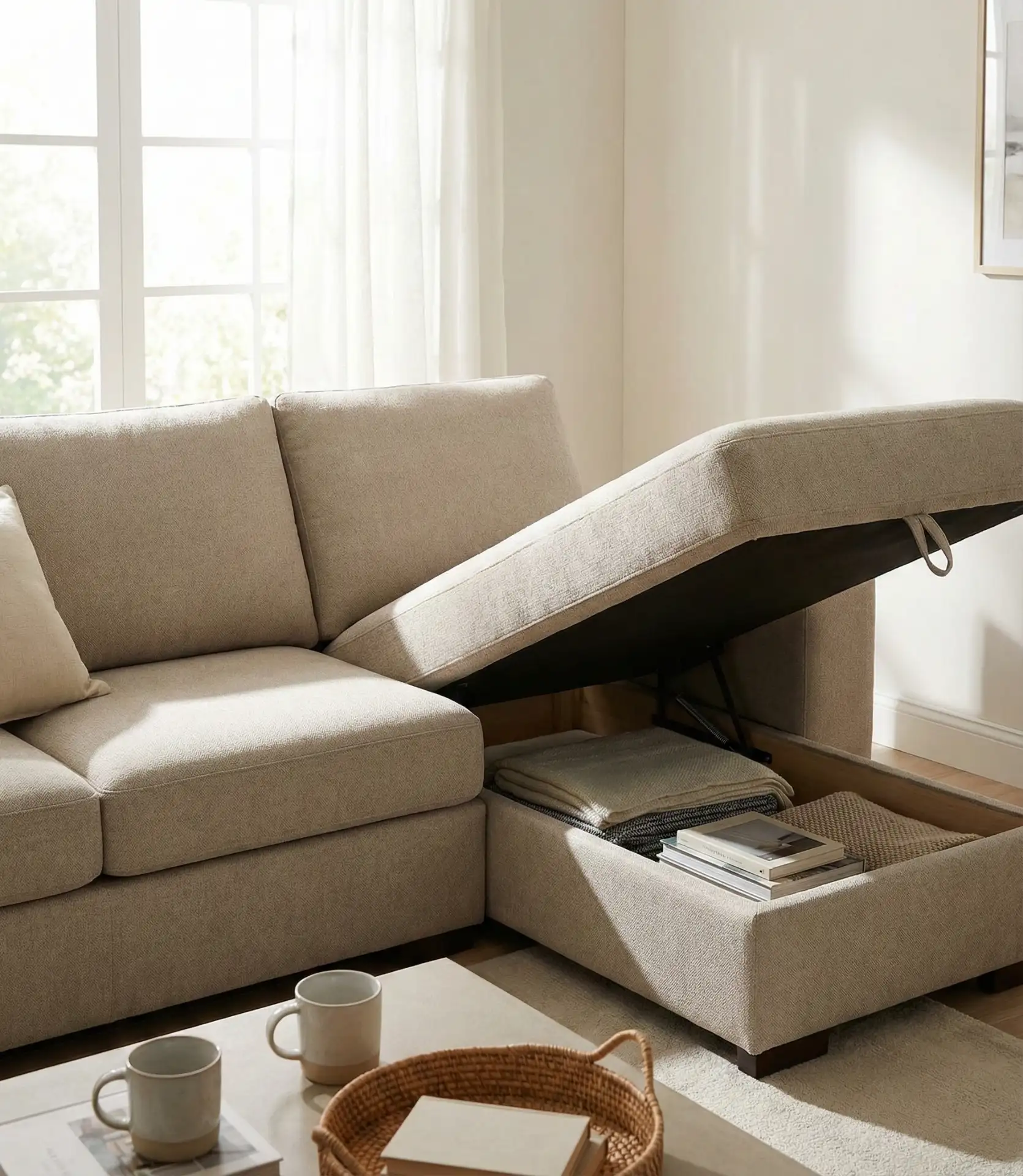 Sectional Design with Built-In Storage 2
