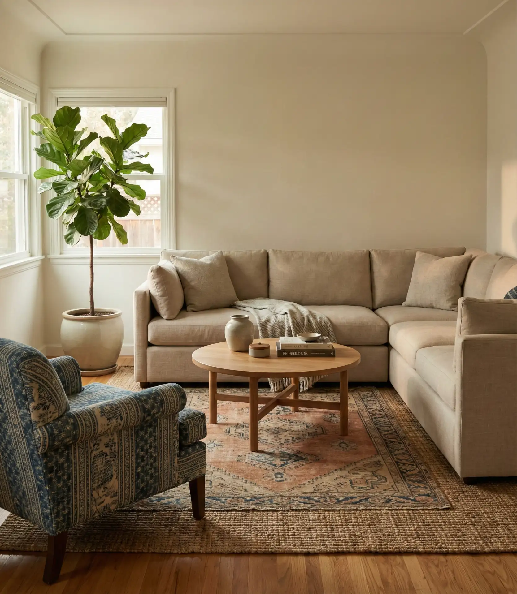 Sectional with Accent Chair for Balanced Seating 1