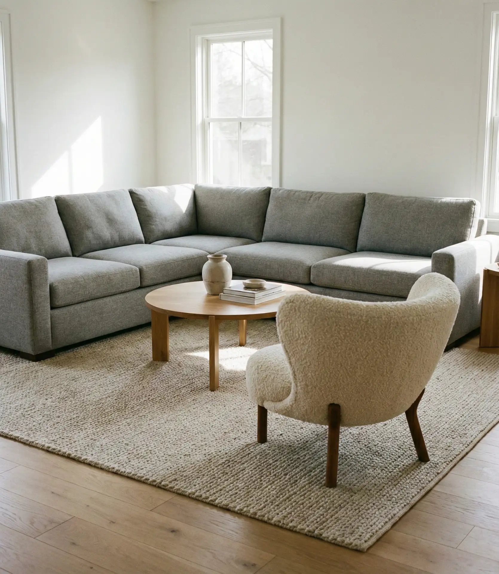 Sectional with Accent Chair for Balanced Seating 2