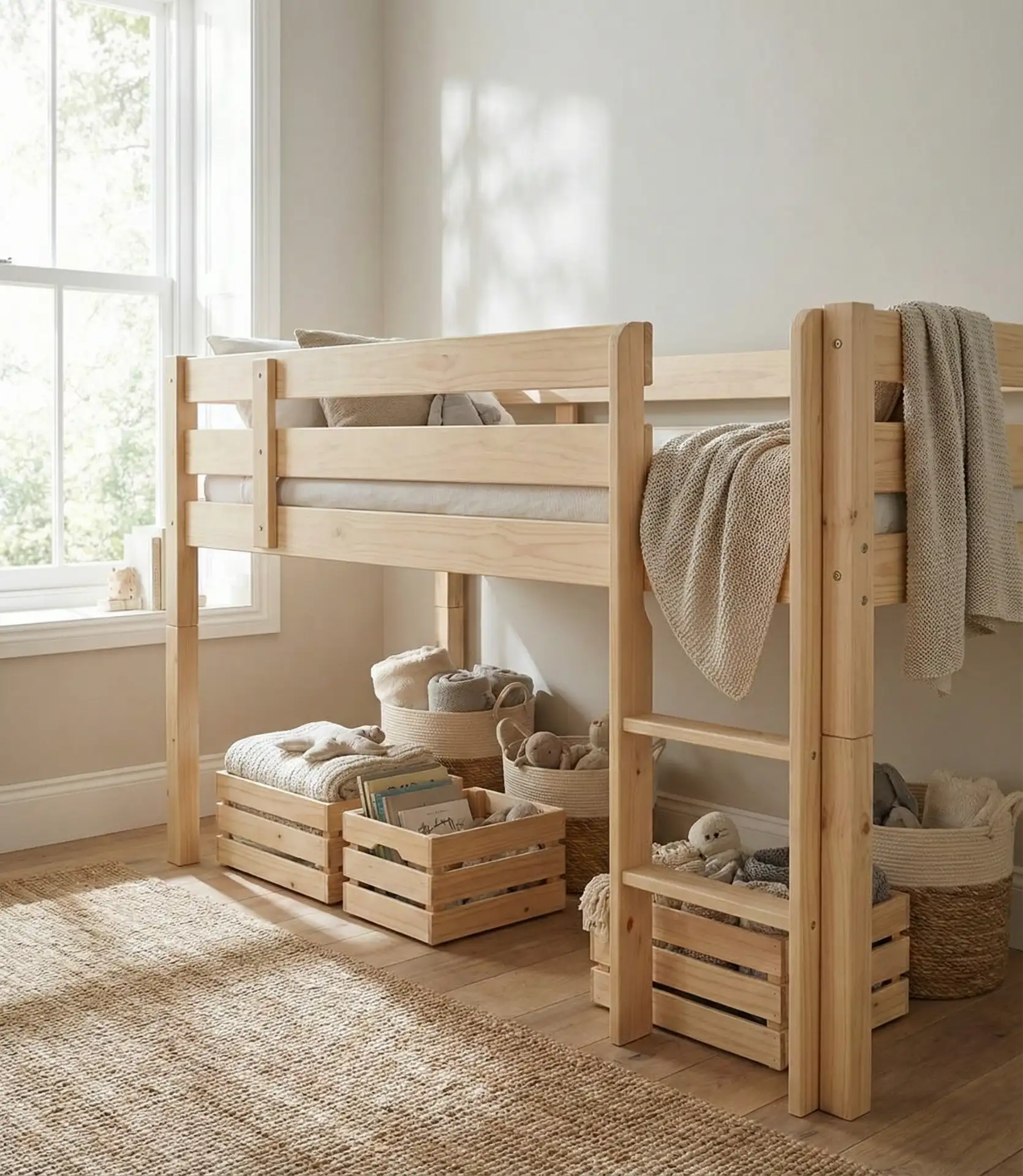 Short Loft Bed for Safety and Comfort 2