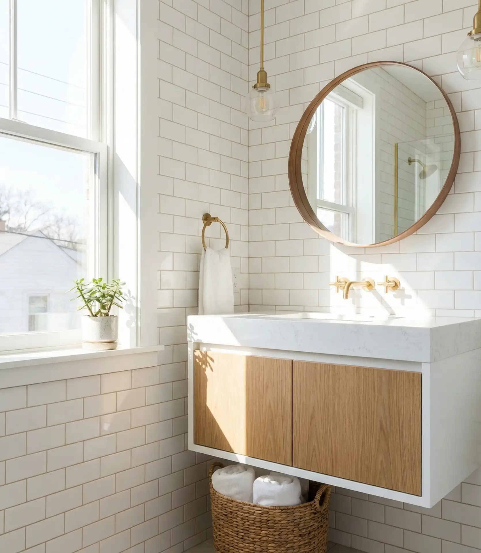 Simple White with Natural Wood Warmth 2