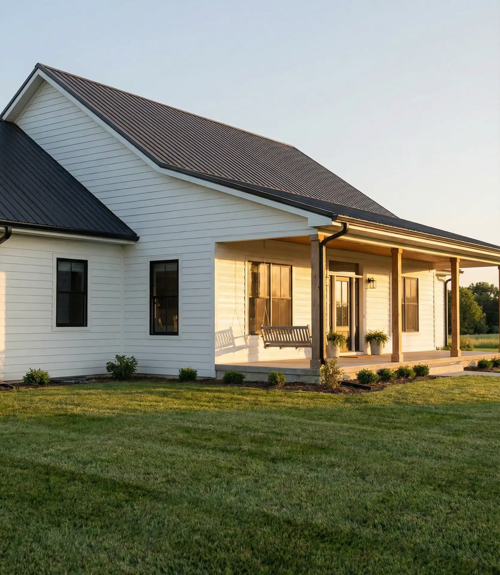 Single Story Ranch with Deep Eaves 1