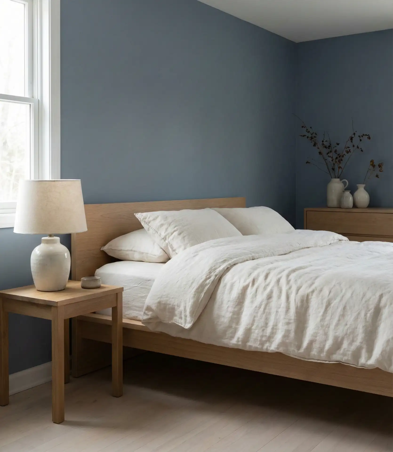 Slate Blue and Warm White for a Cozy, Relaxing Space 1