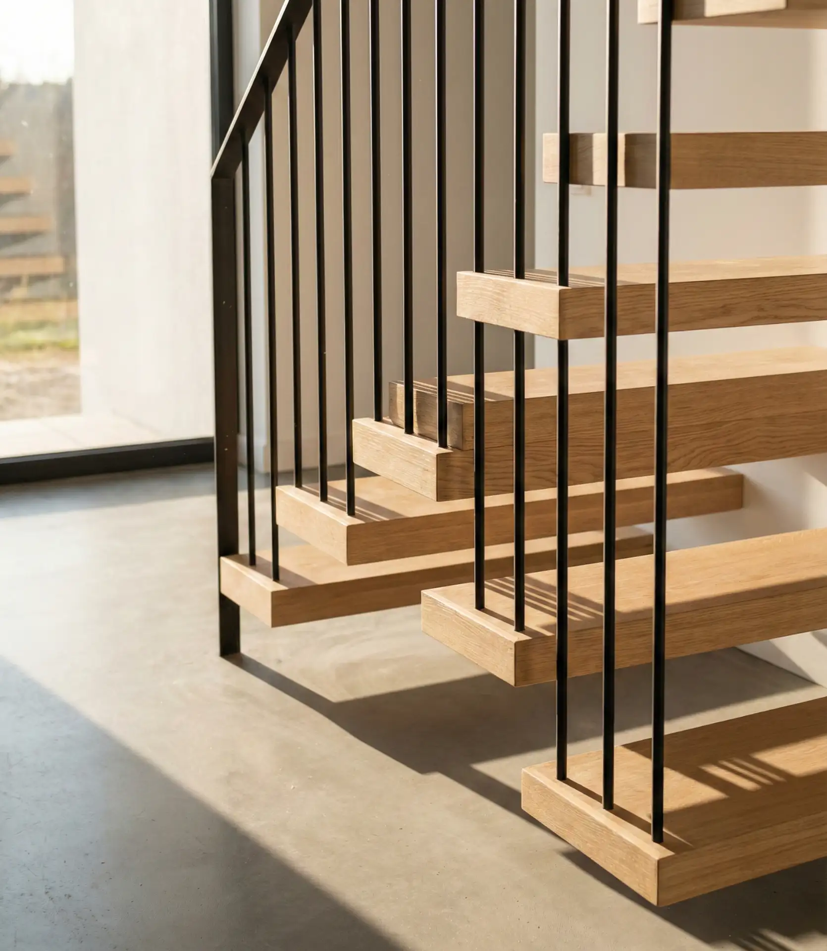 Sleek Metal Balusters with Dark Accents 1