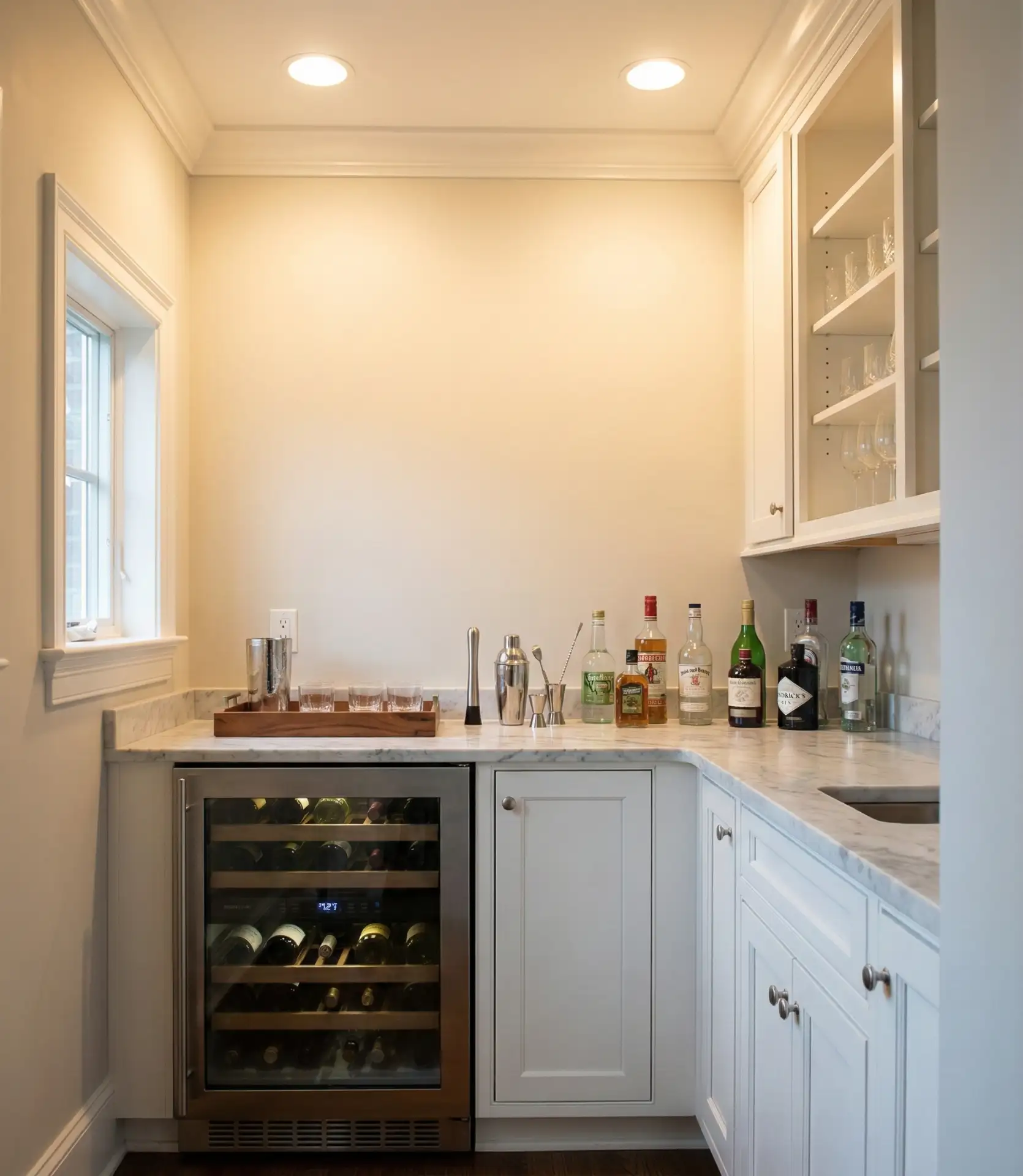 Small Butler's Pantry with Wine Storage 1
