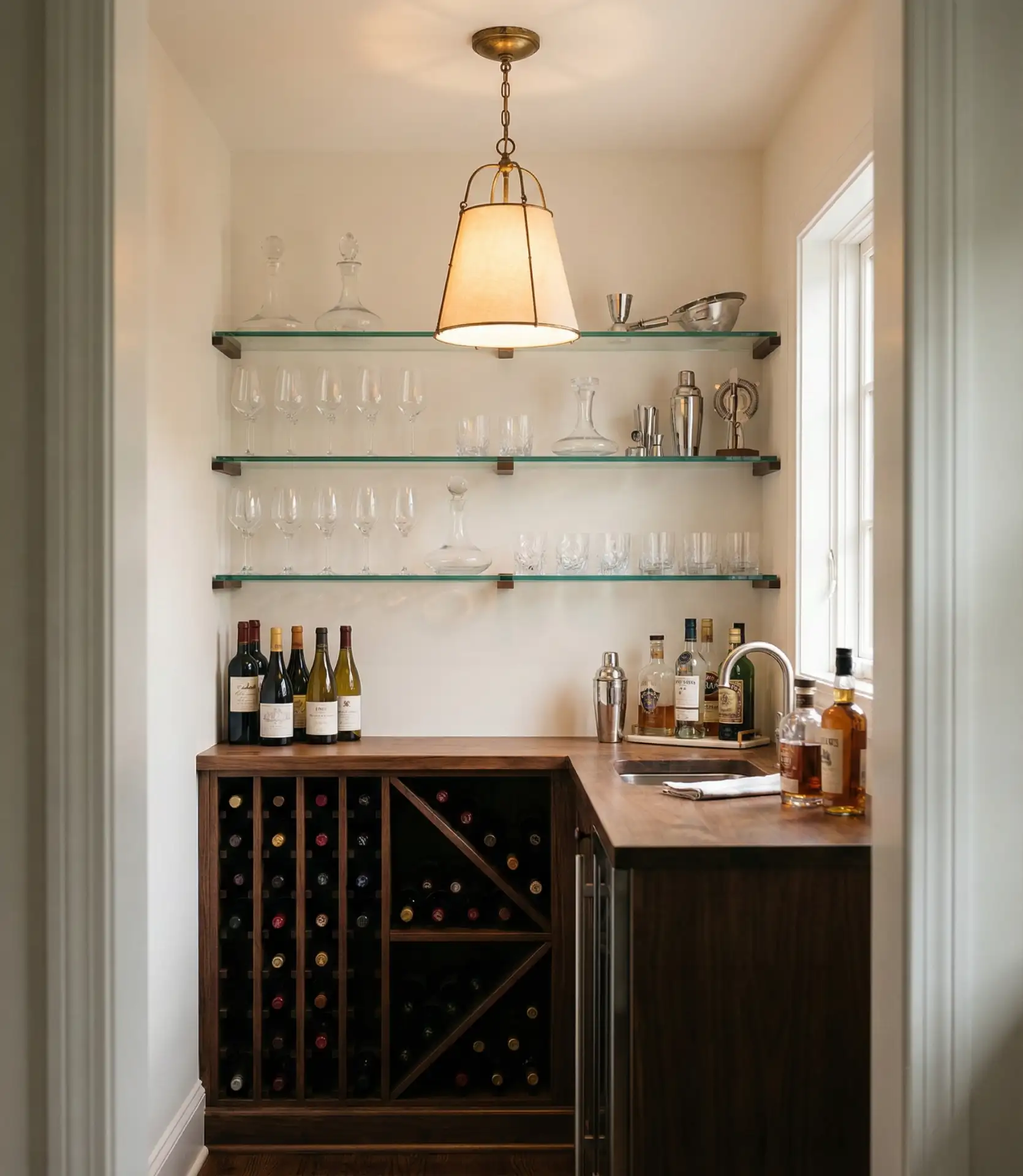 Small Butler's Pantry with Wine Storage 2