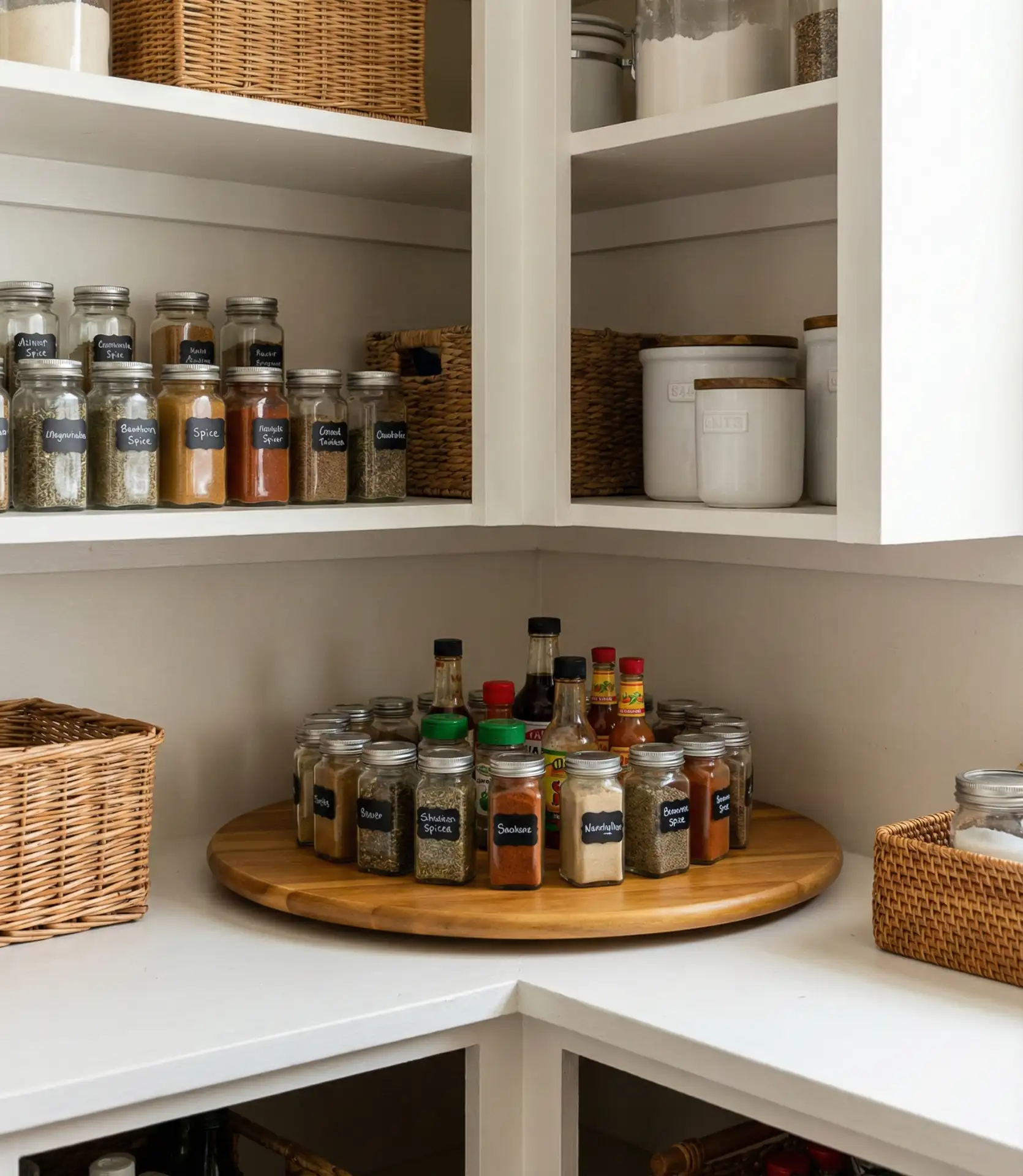 Small Corner Pantry with Lazy Susan 2