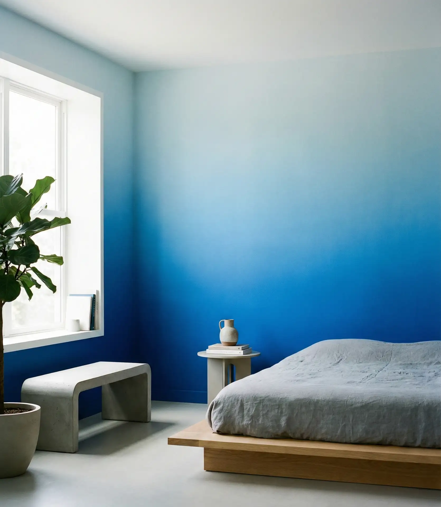 Soft Blue Ombré Walls 1