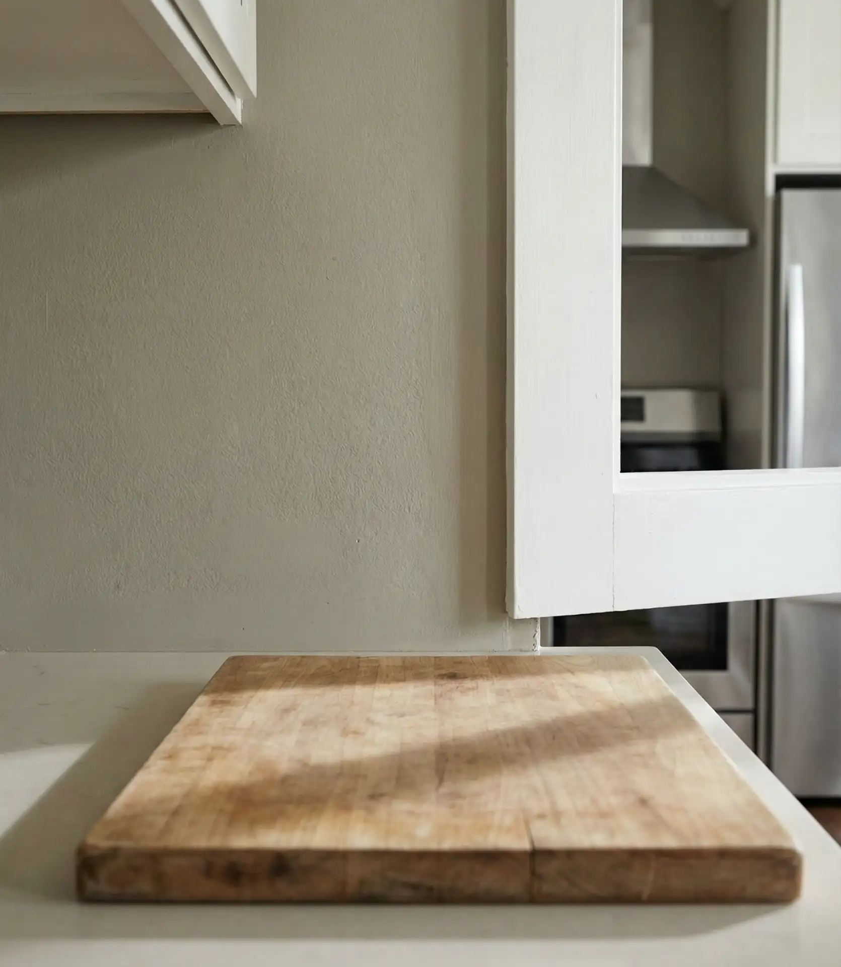 Soft Greige Walls with White Shaker Cabinets 2