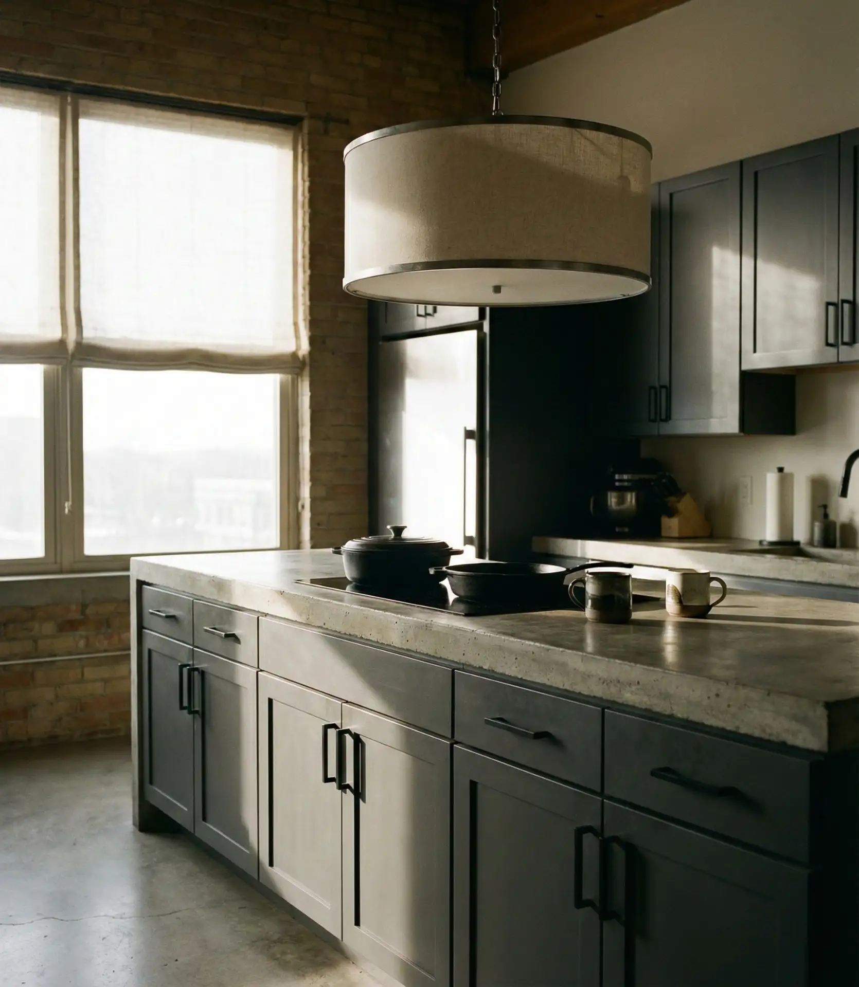 Soft Grey Kitchen with Neutral Fixtures 2