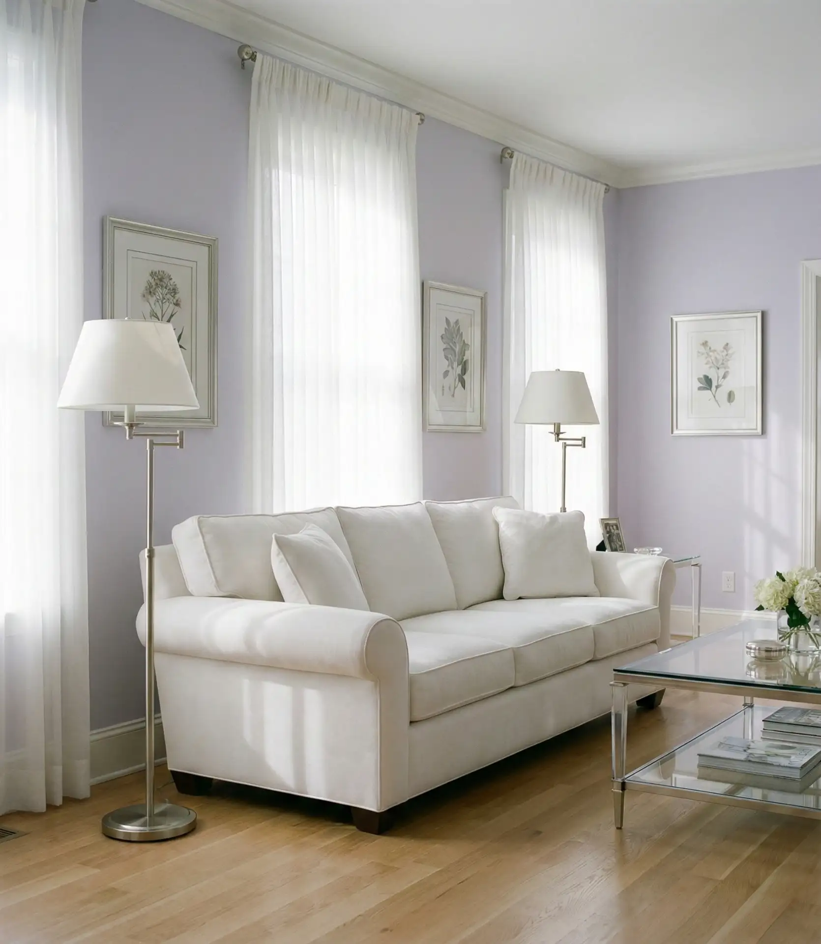 Soft Lavender and White 1