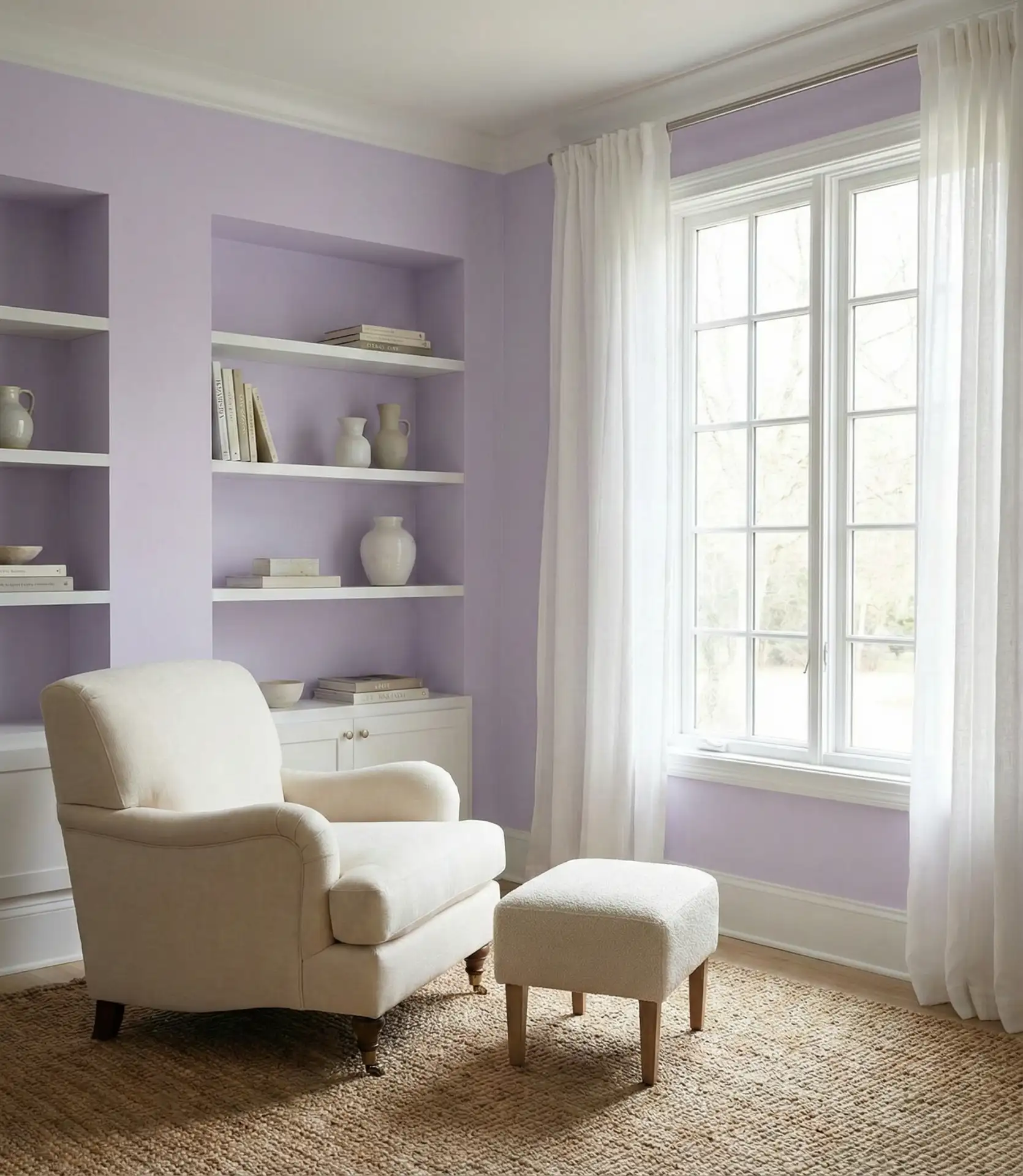 Soft Lavender and White 2