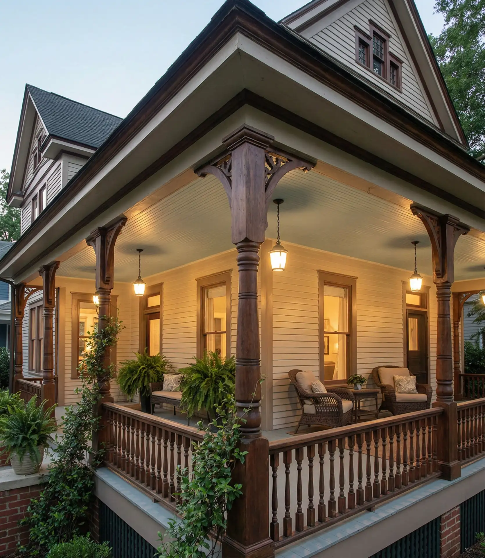 Southern-Style Wraparound Porch Adaptation 2