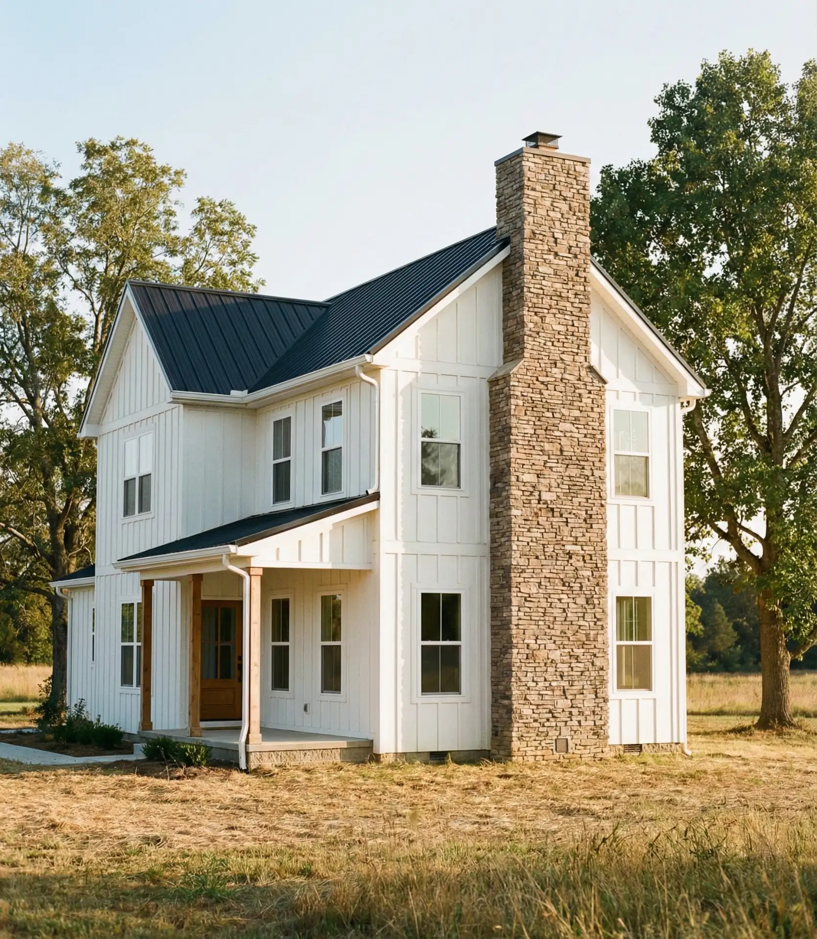Stacked Stone Chimney as Focal Point 1