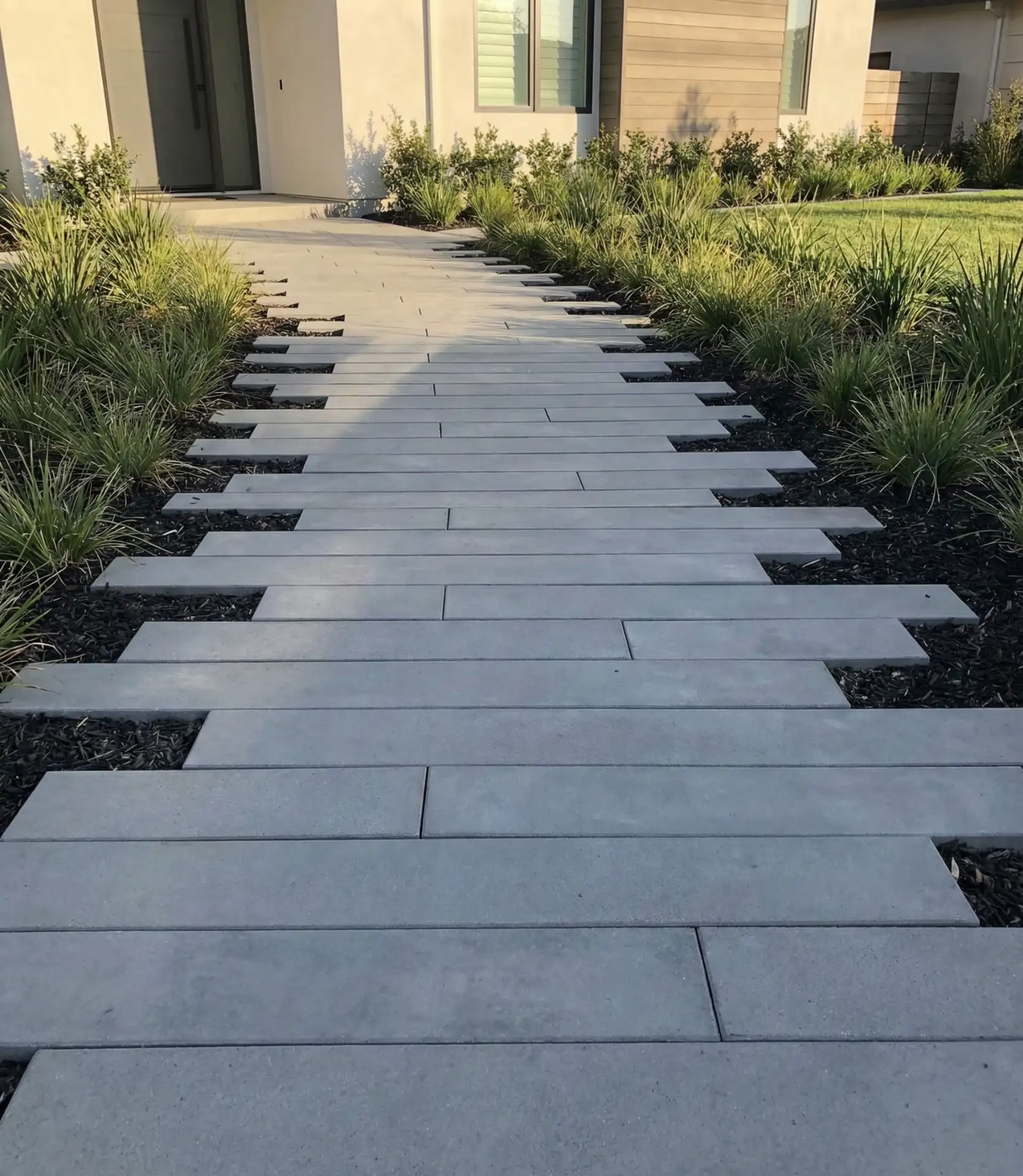Staggered Length Concrete Planks 1