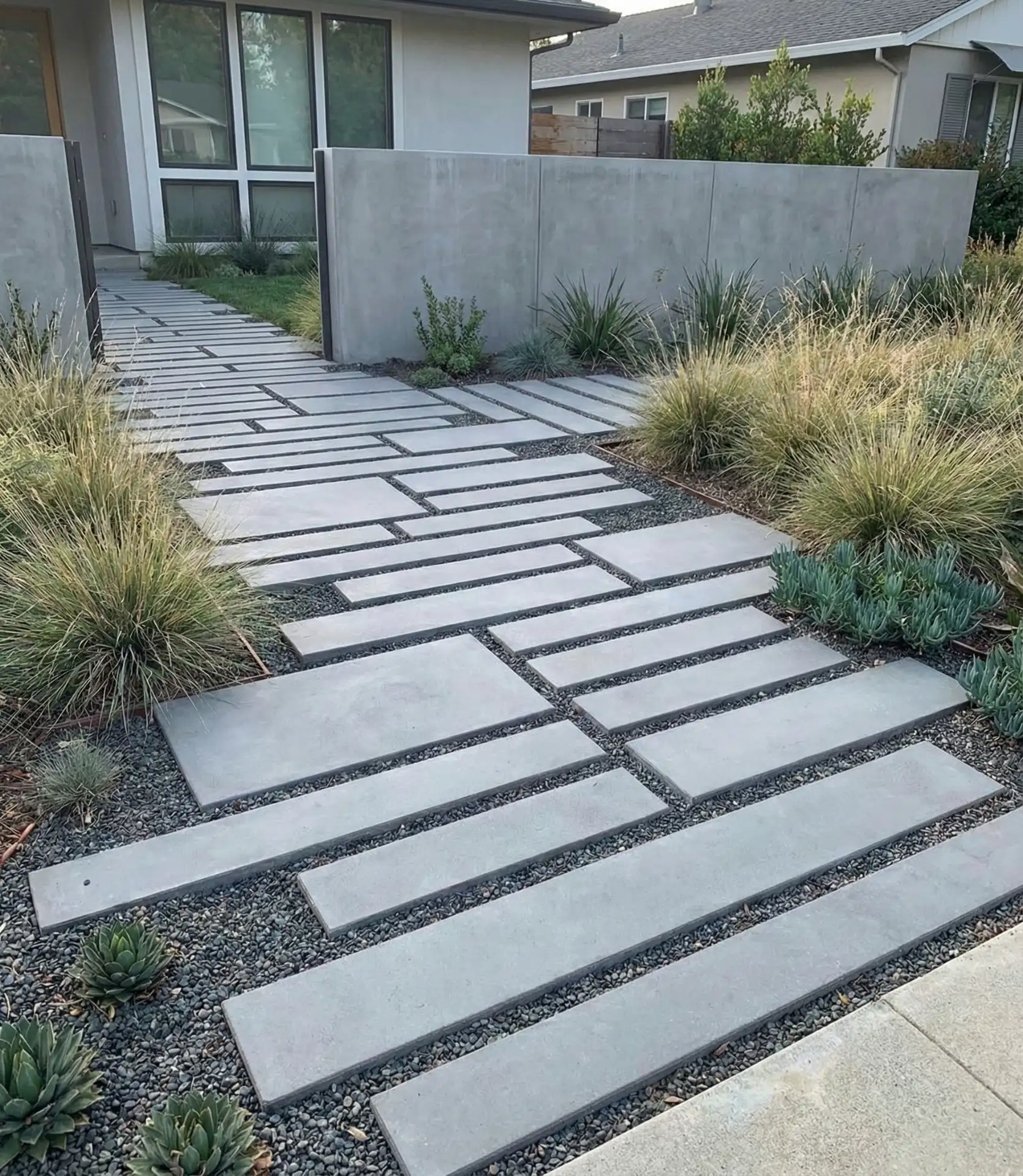 Staggered Length Concrete Planks 2