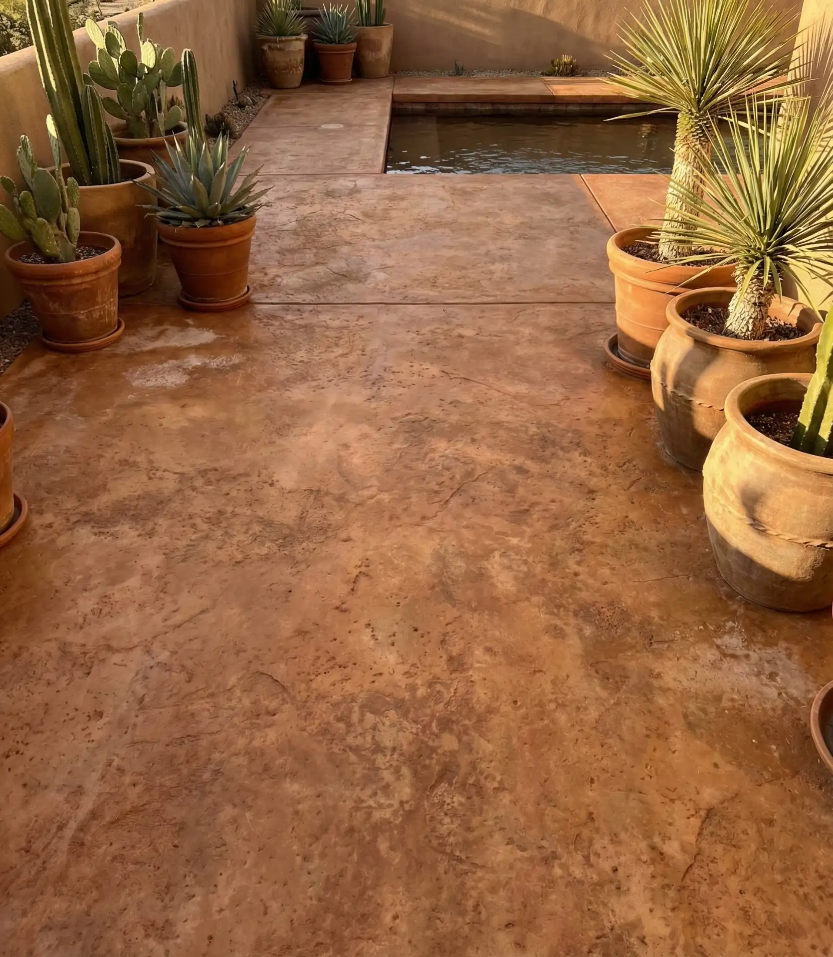 Stained Concrete in Custom Colors 2