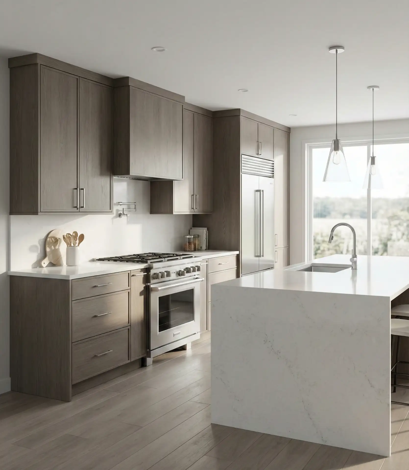 Stained White Oak Depth 1