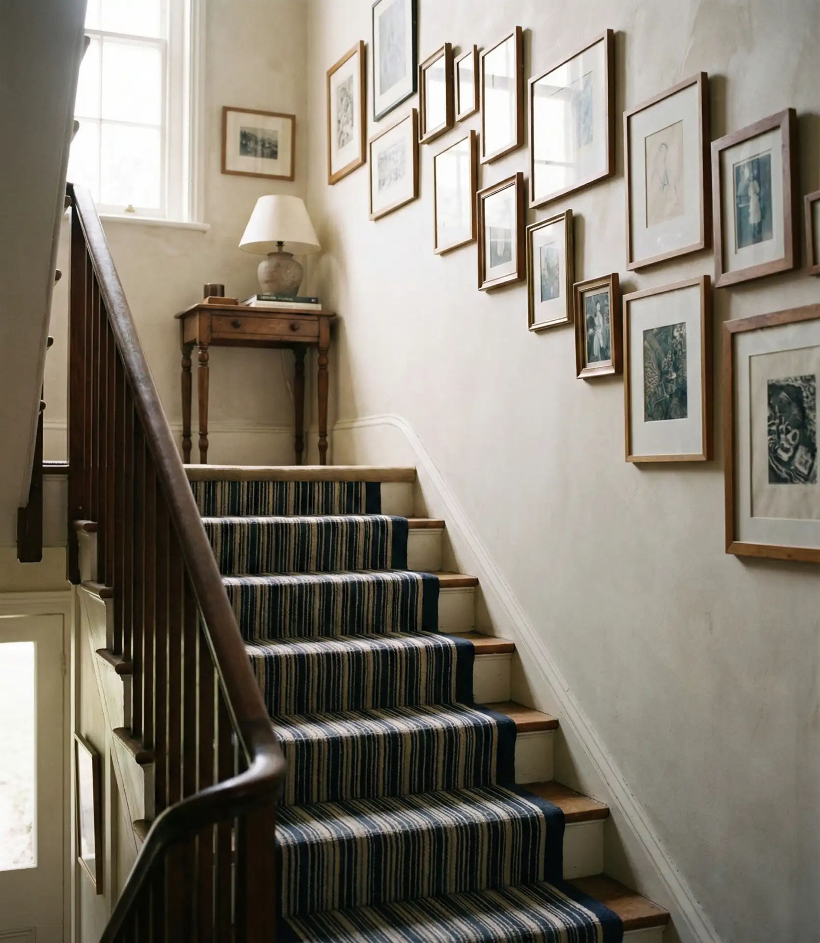Staircase Entry with Runner and Artwork 1