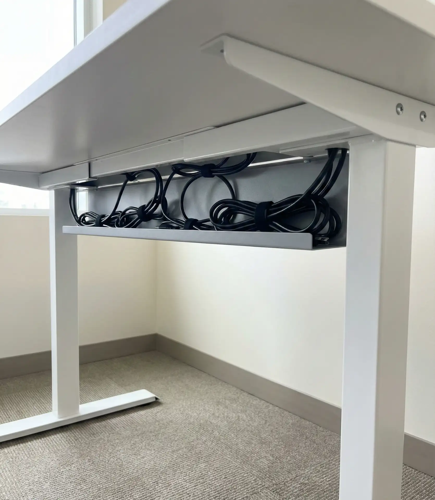 Standing Desk Cable Management 2