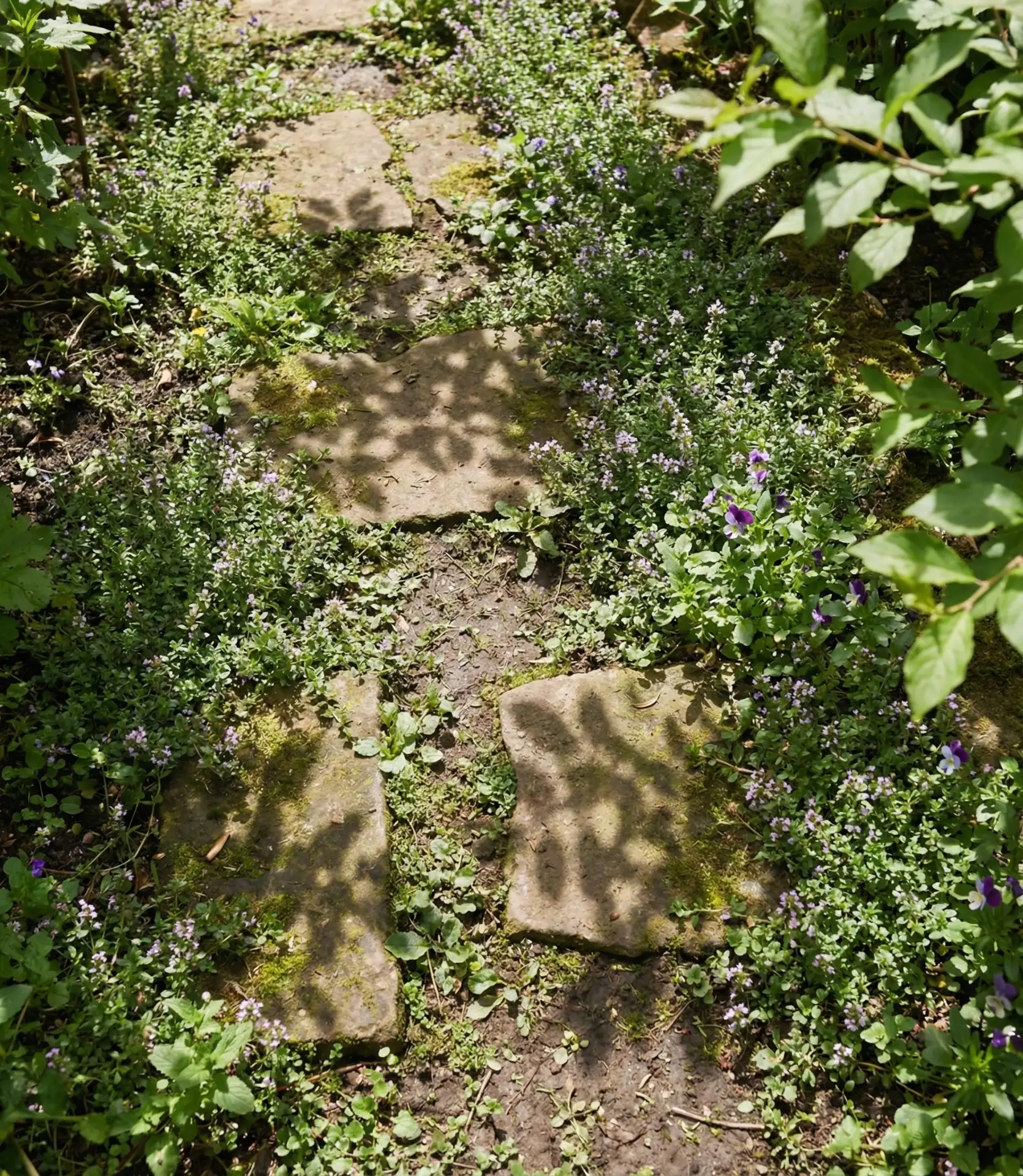 Stone Pathway with Herb Borders 1