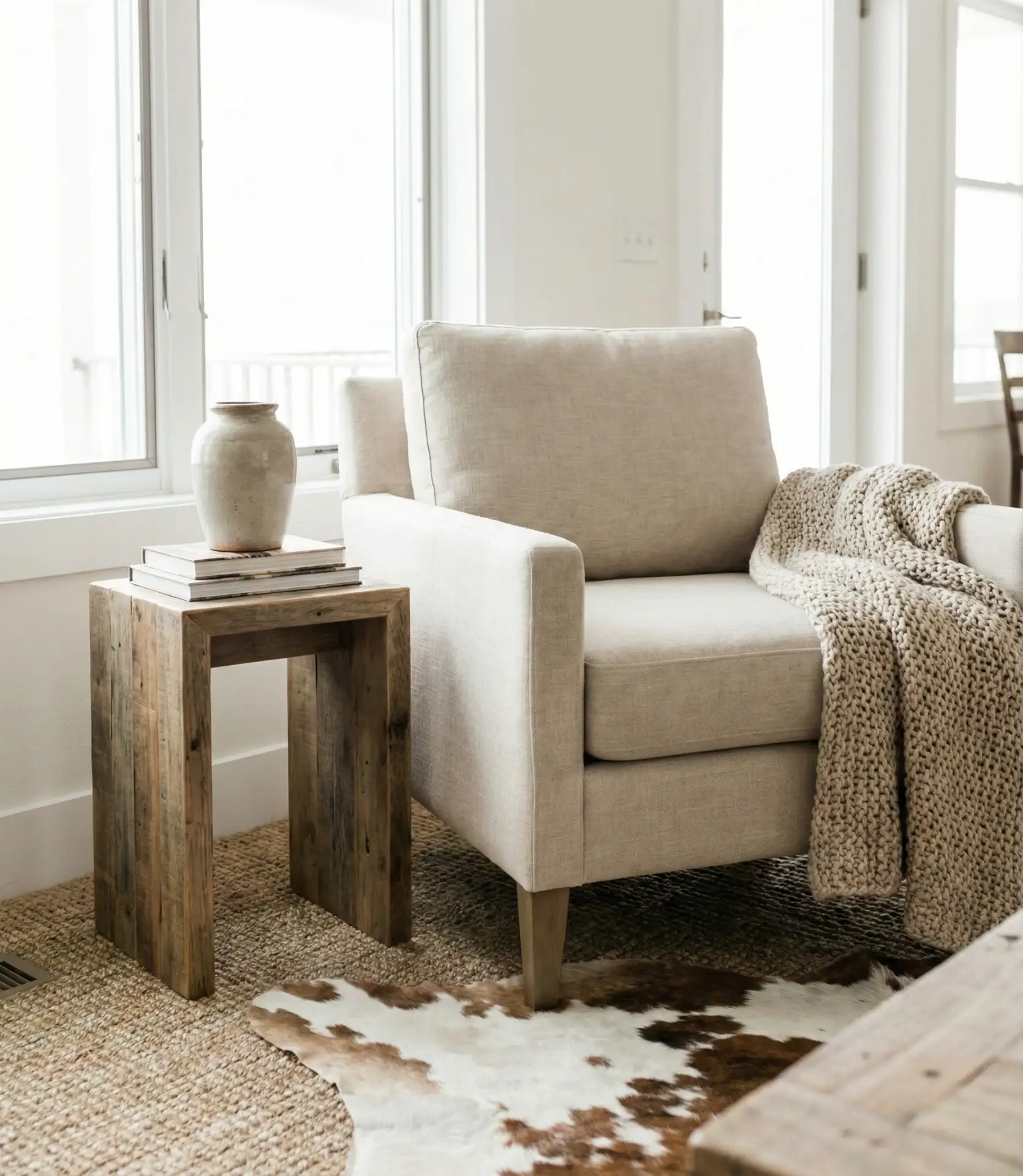 Subtle Western Living Room with Neutral Tones 2