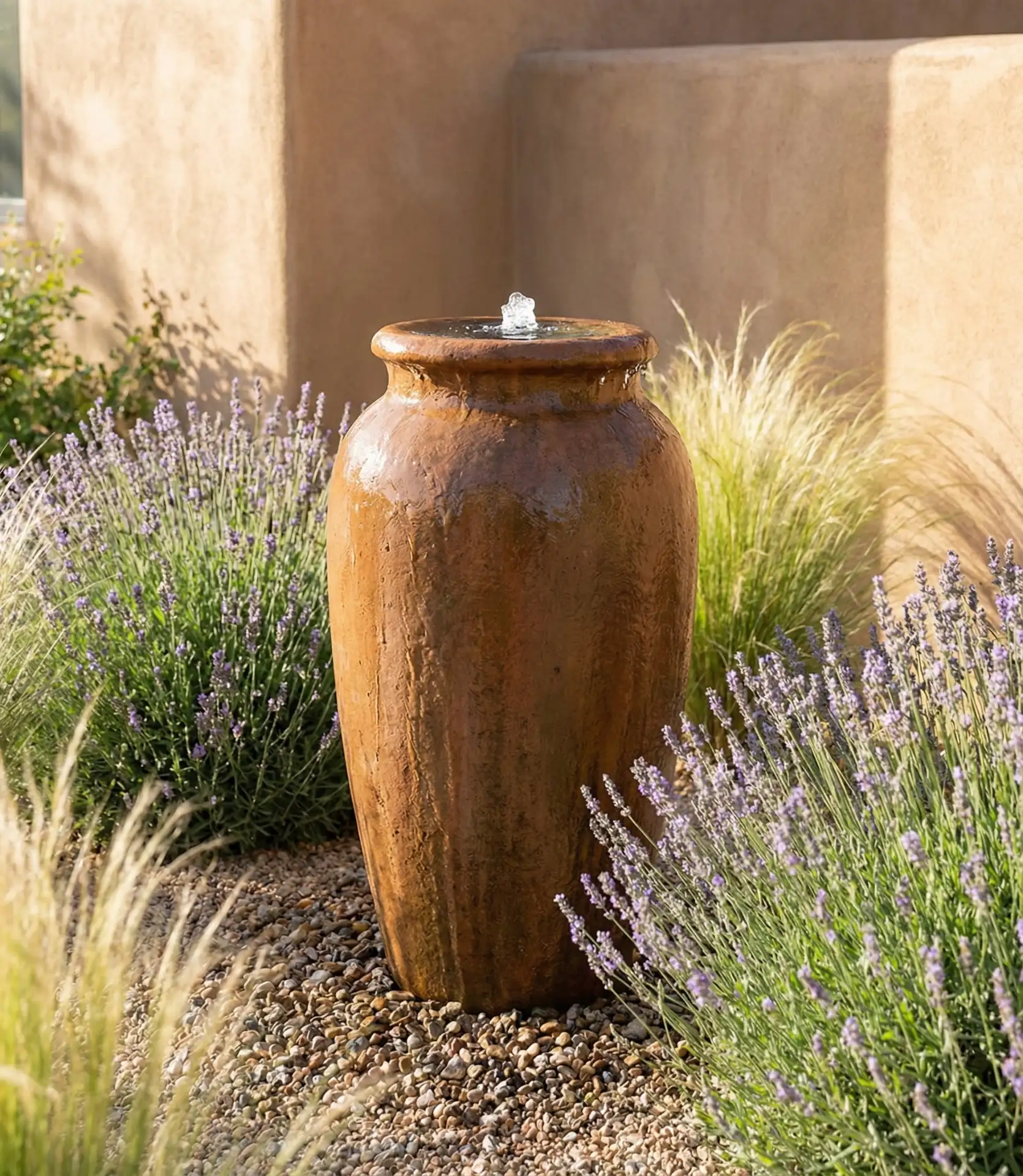 Tall Ceramic Jar Fountain 2