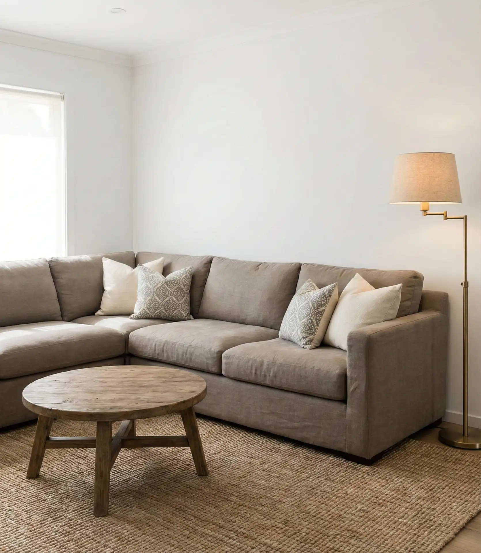 Taupe Sectional with Versatile Neutral Style 2