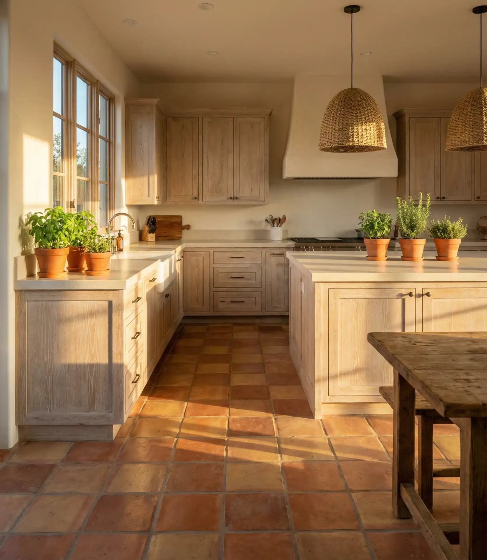 Terracotta Floor Earthy Warmth 1