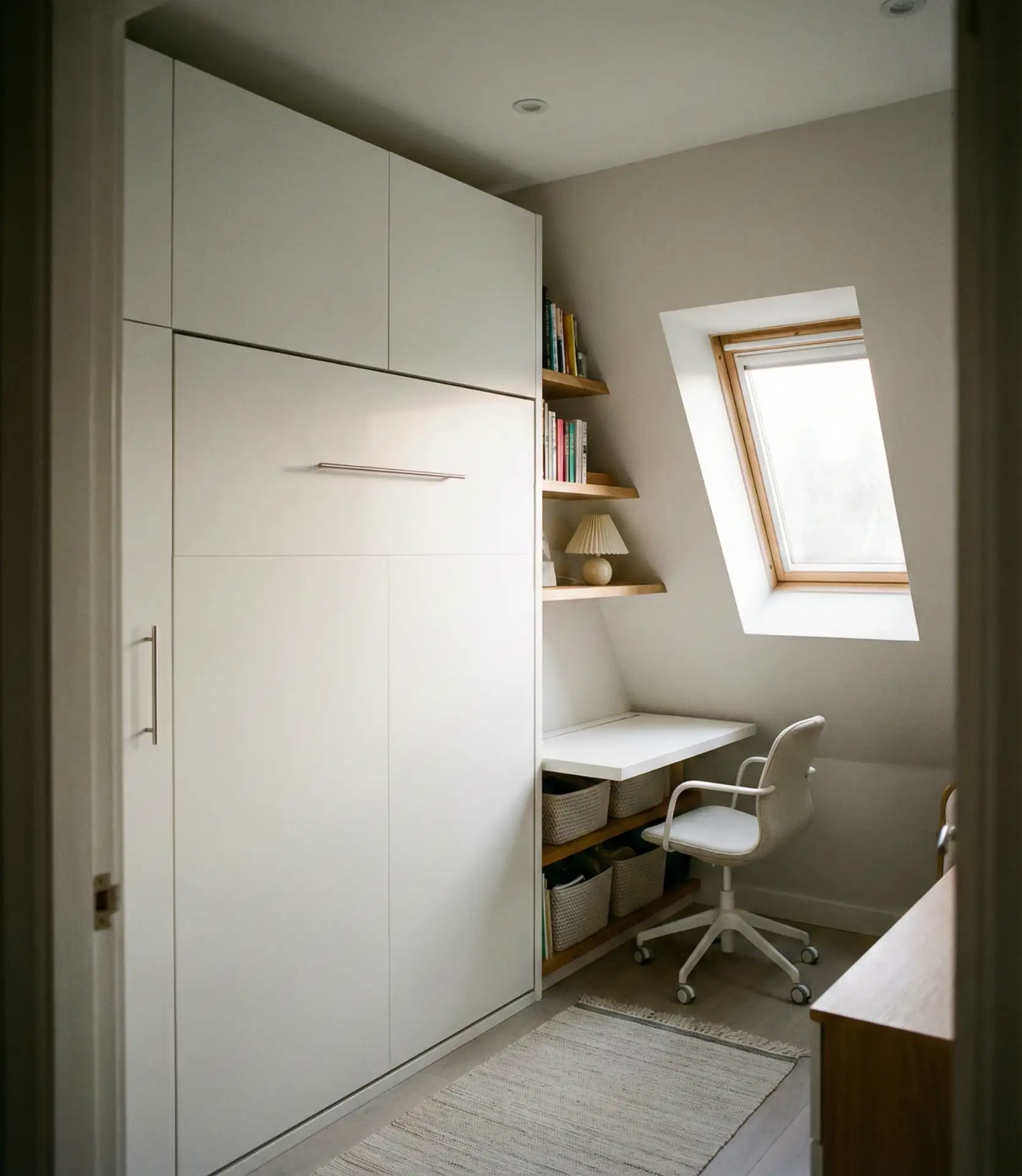 Tiny Attic Bedroom with Murphy Bed 1