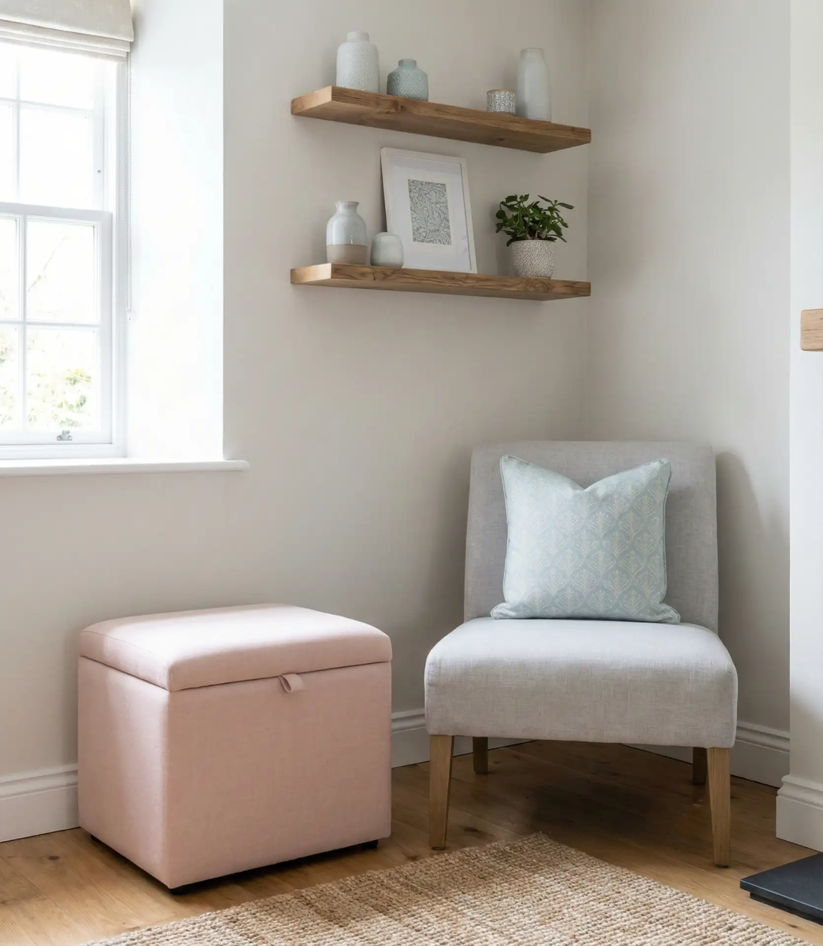 Tiny Cottage Living Room with Space-Saving Furniture 1