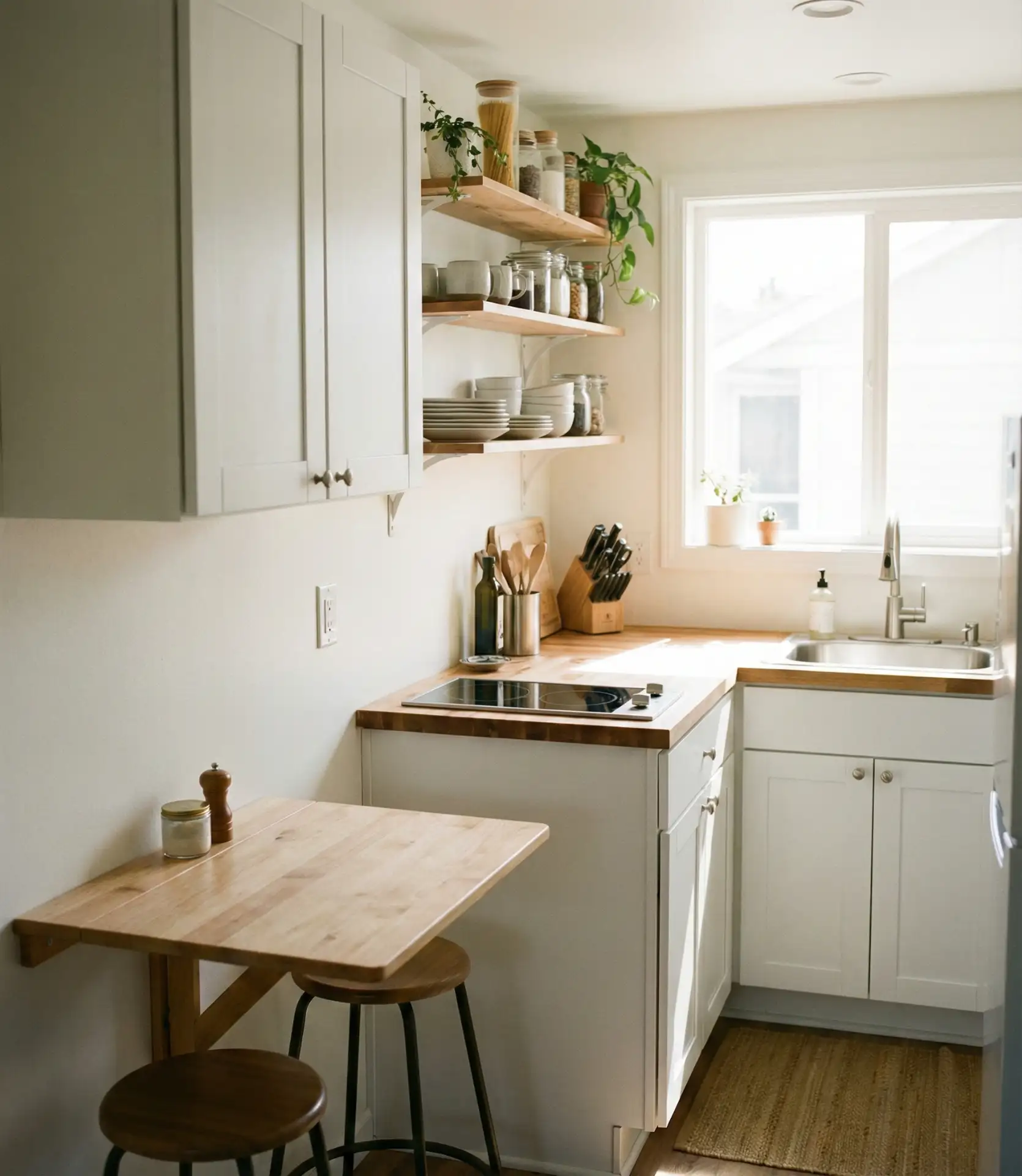 Tiny Kitchen with Foldable Features 1