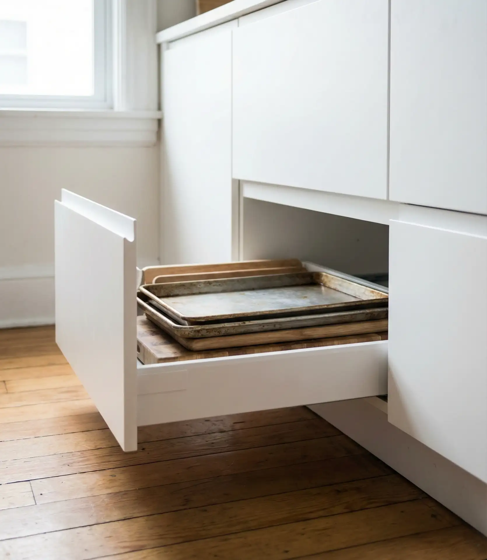 Toe-Kick Drawers for Hidden Storage 1