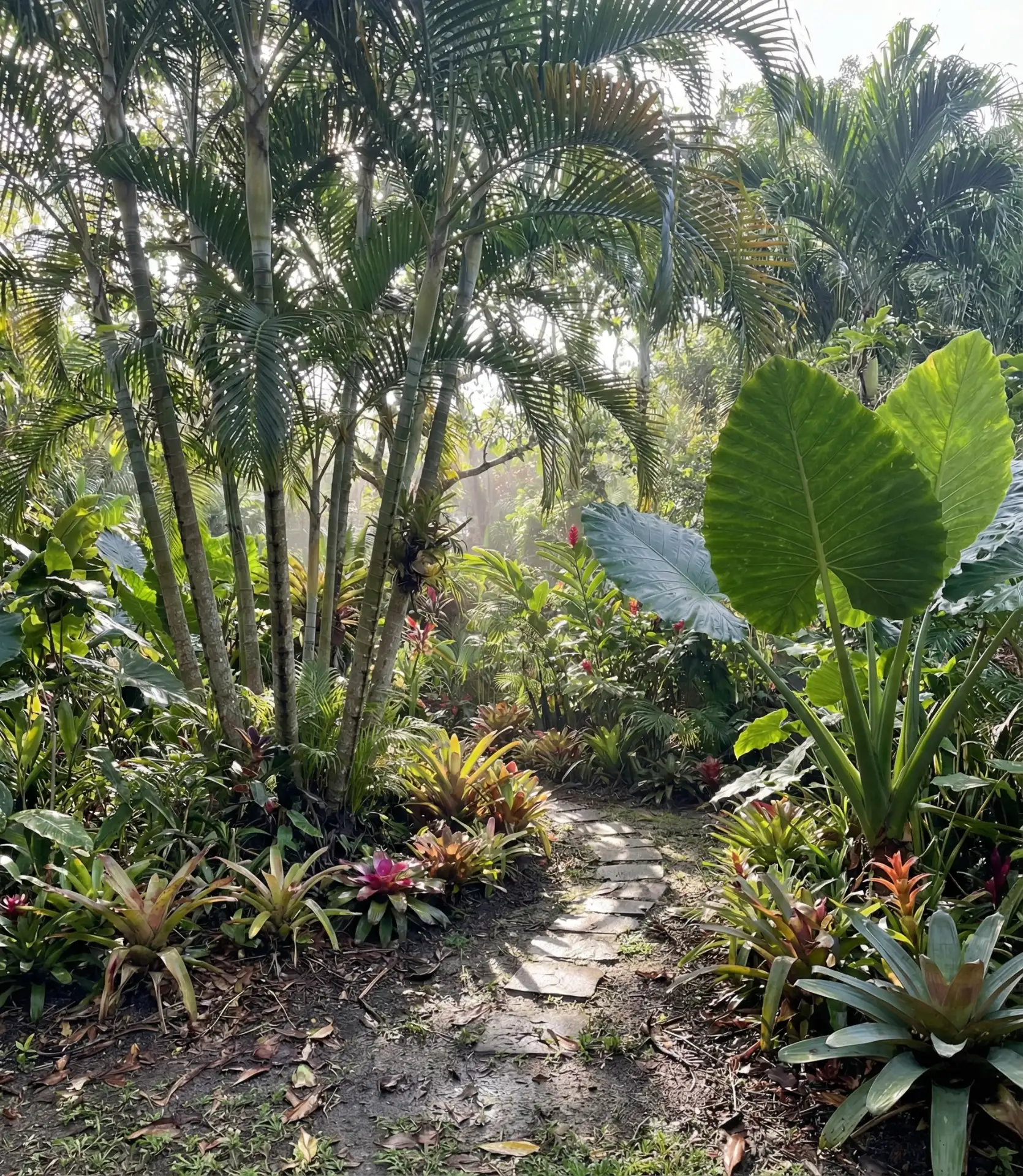 Tropical Paradise with Palm Clusters 2