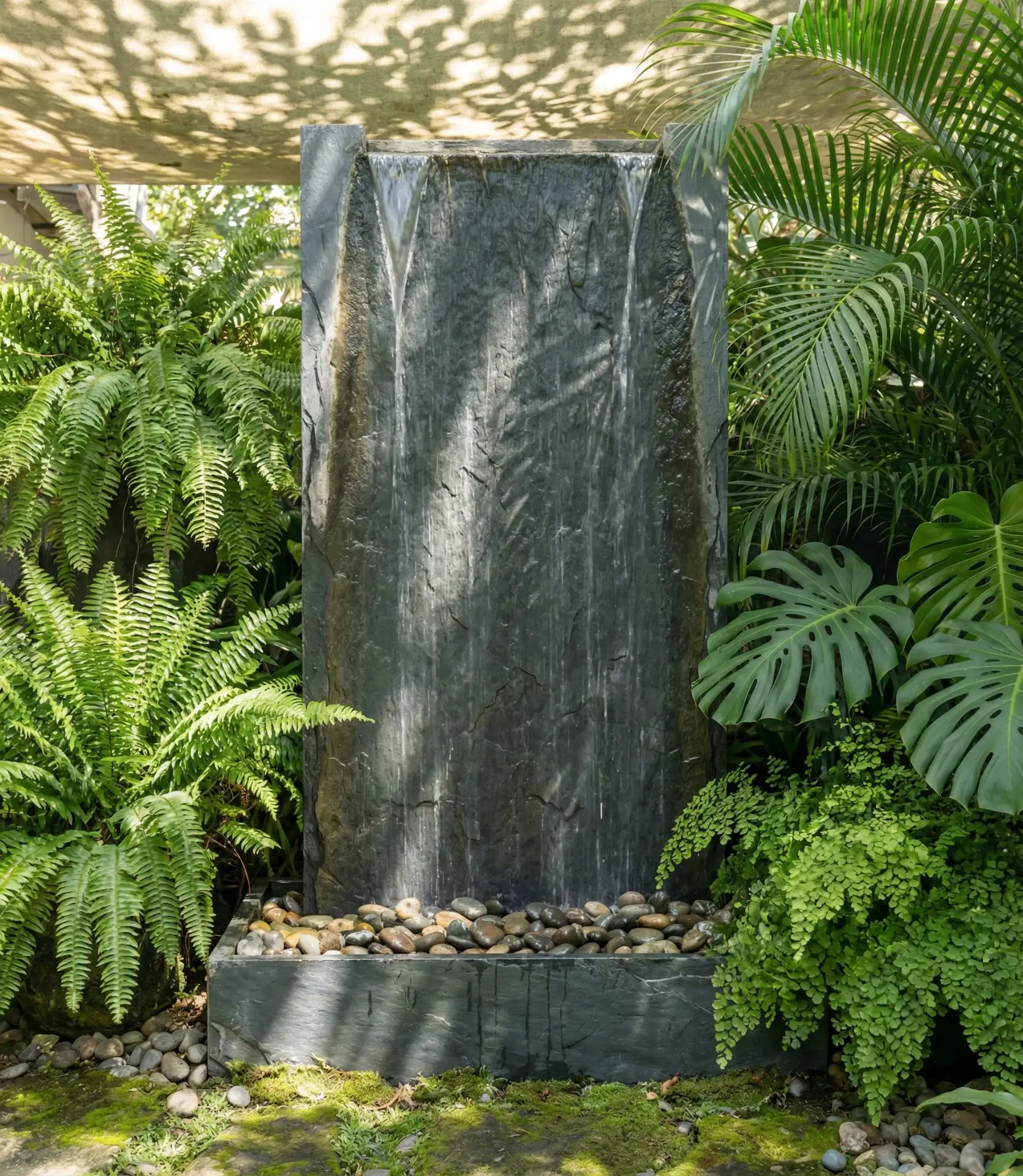 Tropical Water Feature Wall 1