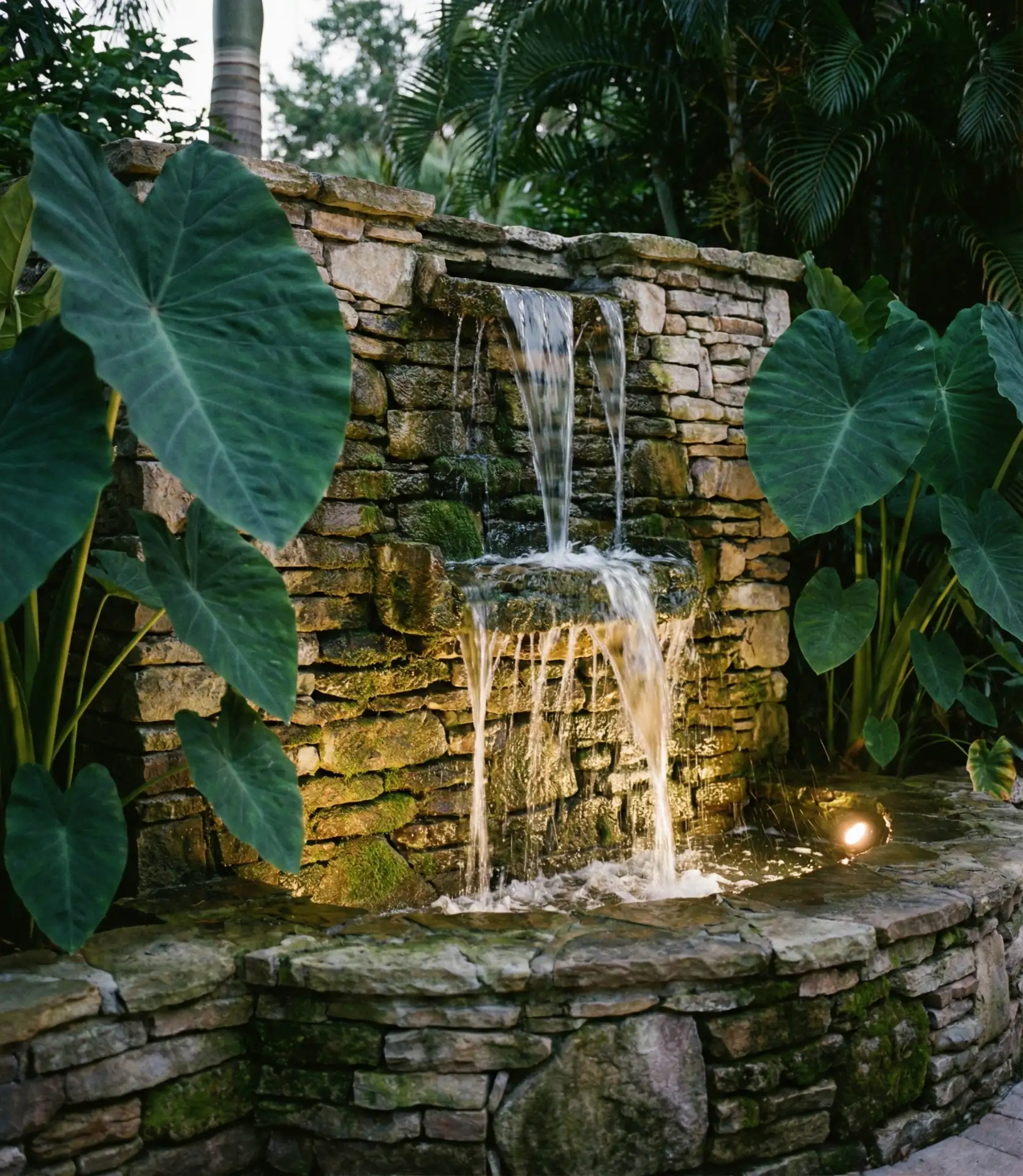 Tropical Water Feature Wall 2