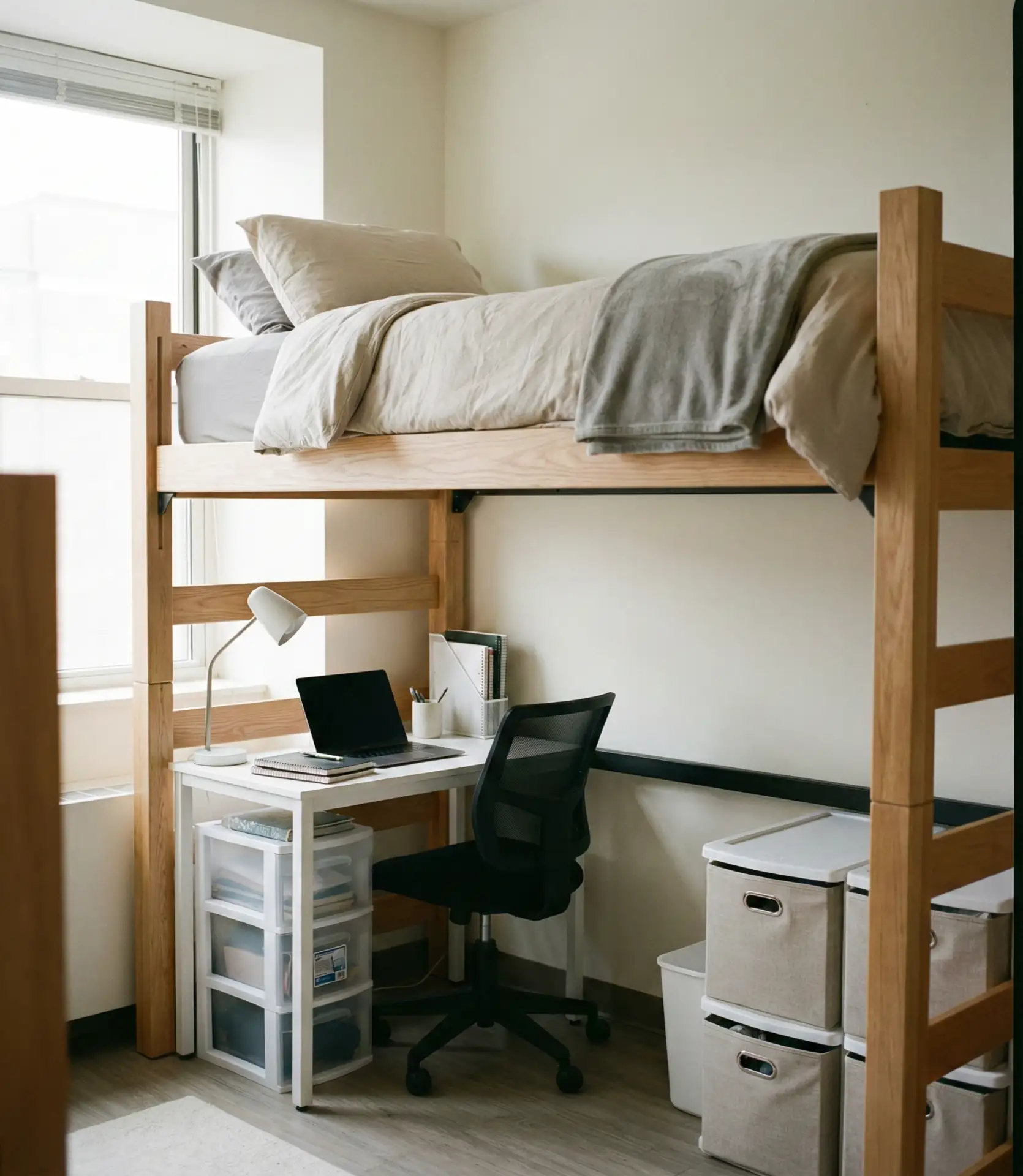 Twin Loft Bed for Compact Dorm Rooms 2