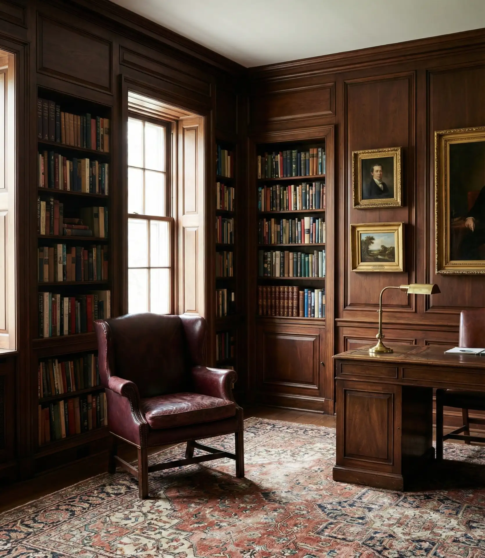 Vintage Cozy Traditional Study 2