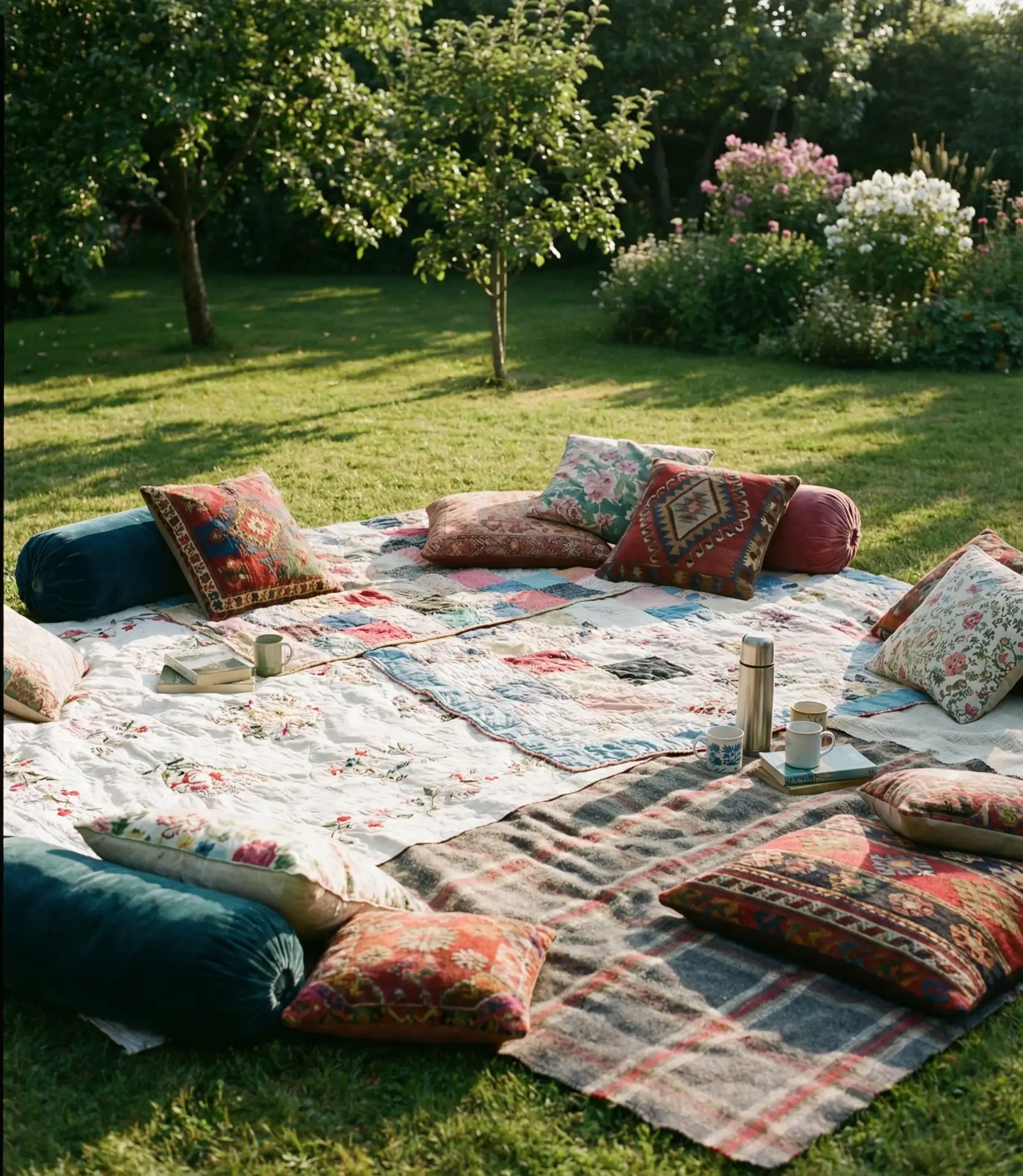 Vintage Picnic Blanket Lounge Area 1