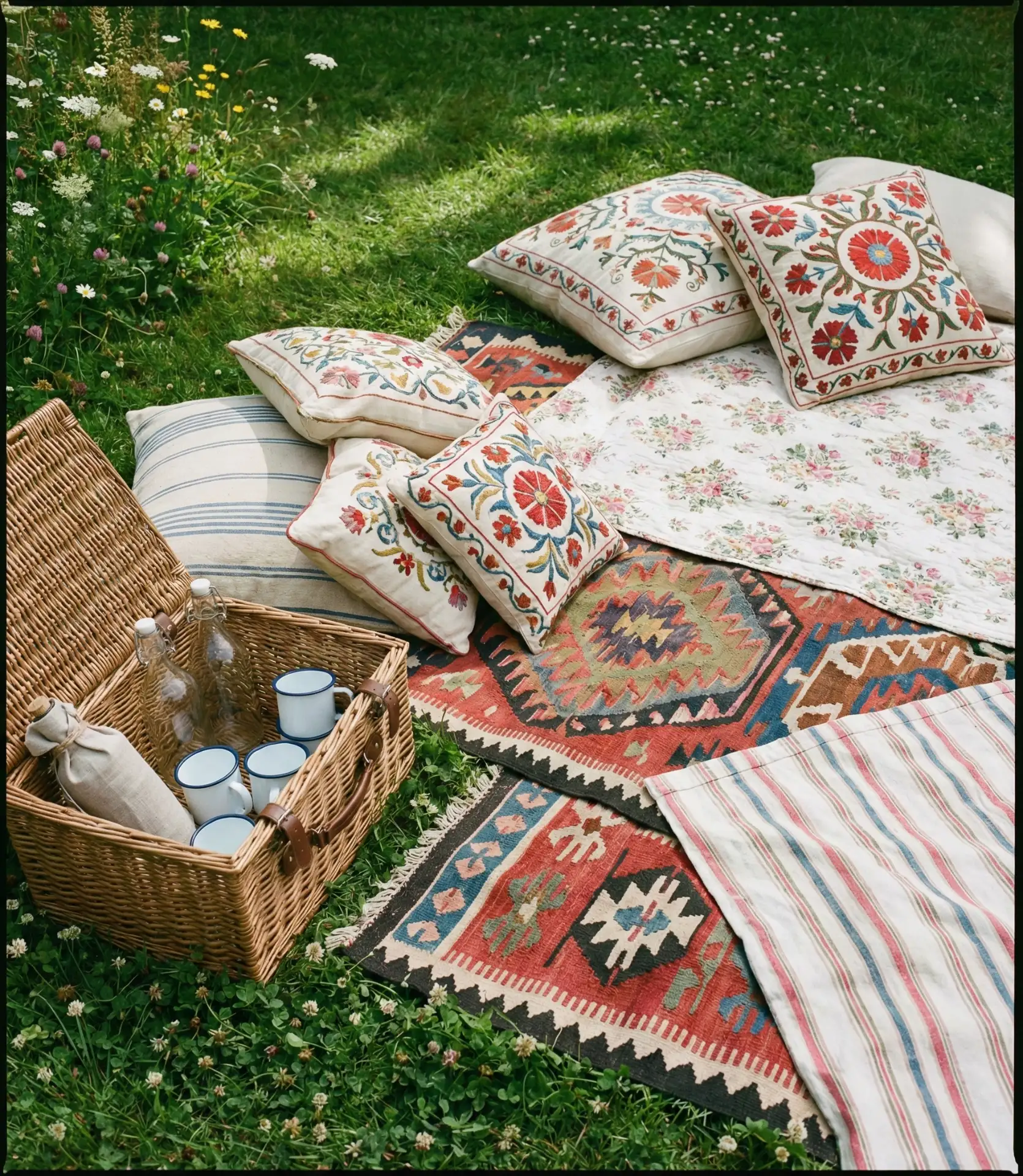 Vintage Picnic Blanket Lounge Area 2