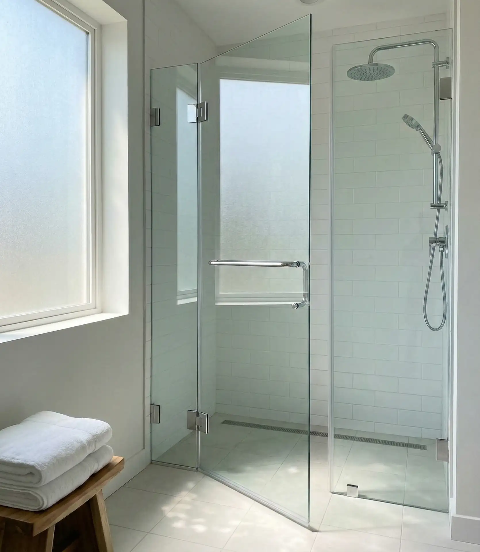 Walk-In Shower Ideas with Door Options 2