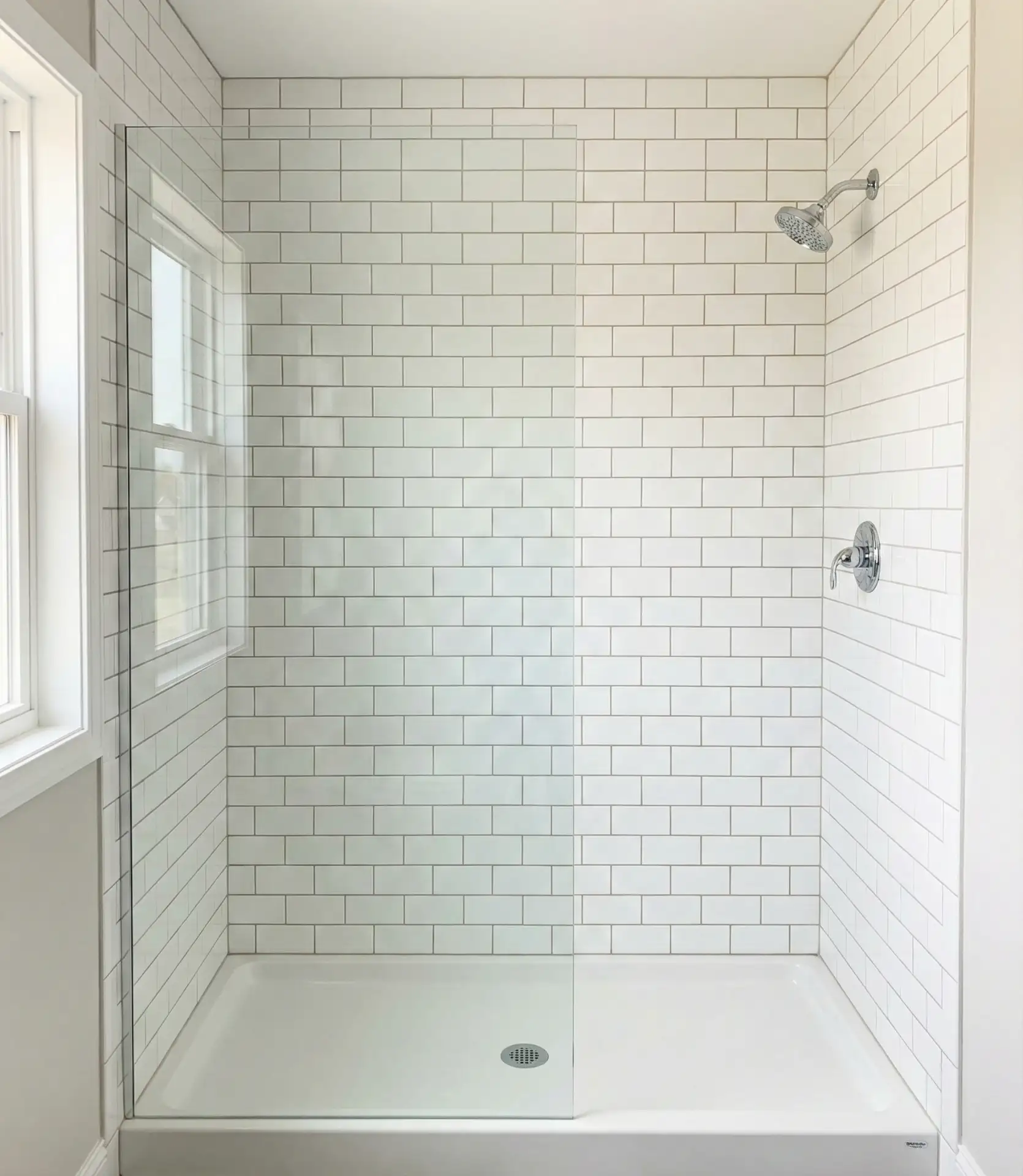 Walk-In Shower on a Budget with DIY Finishes 1