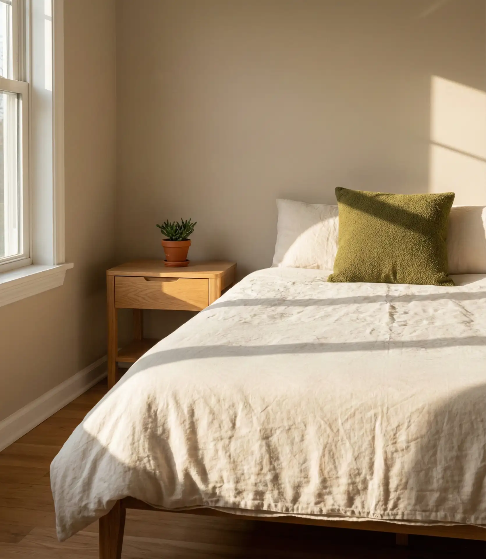 Warm Beige and Olive for an Earthy, Neutral Retreat 1