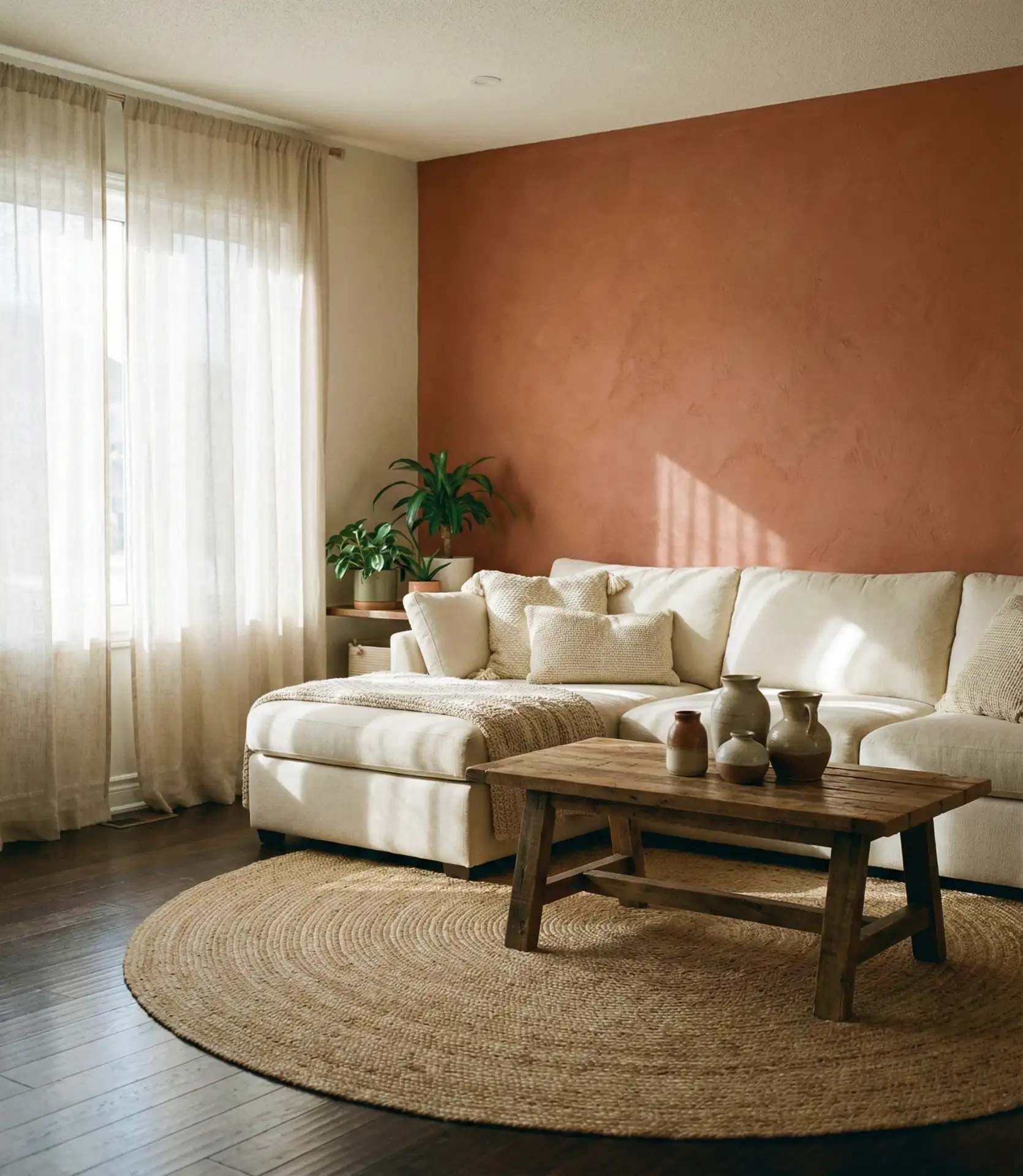 Warm Terracotta with Cream Accents 2