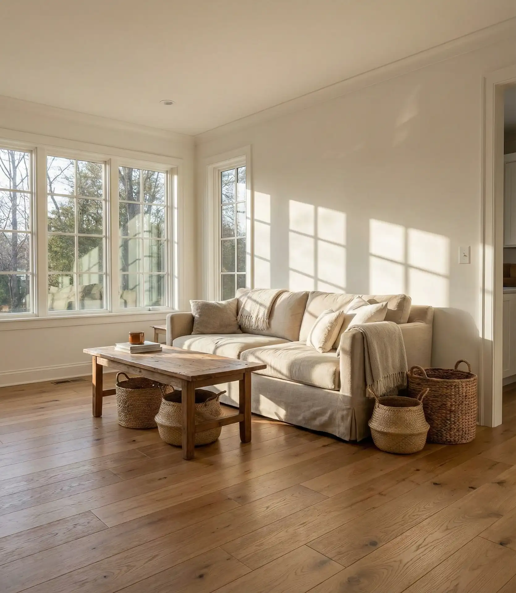 Warm White with Natural Wood 2