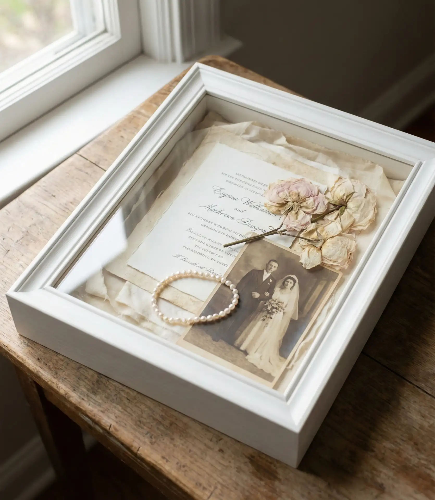 Wedding Keepsake Shadow Box 1