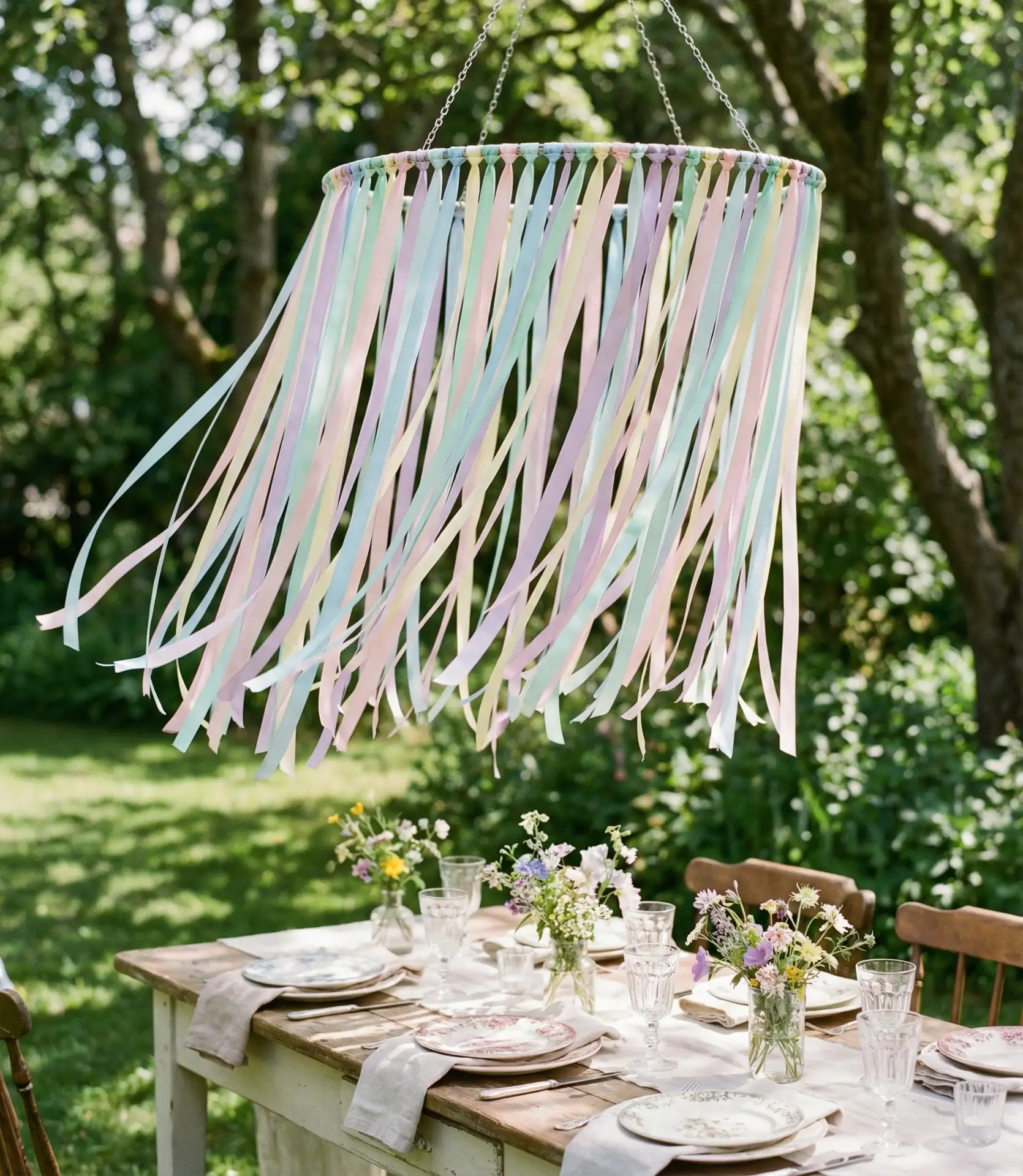 Whimsical Ribbon Chandelier 1