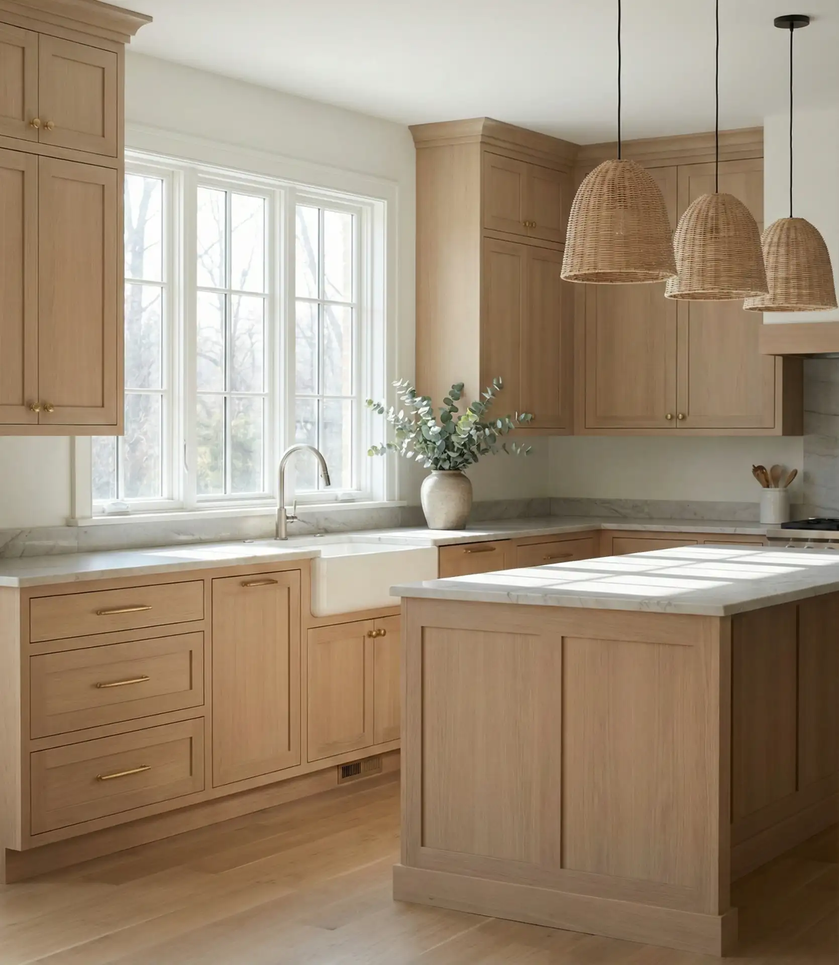 White Oak with Gold Hardware Elegance 2