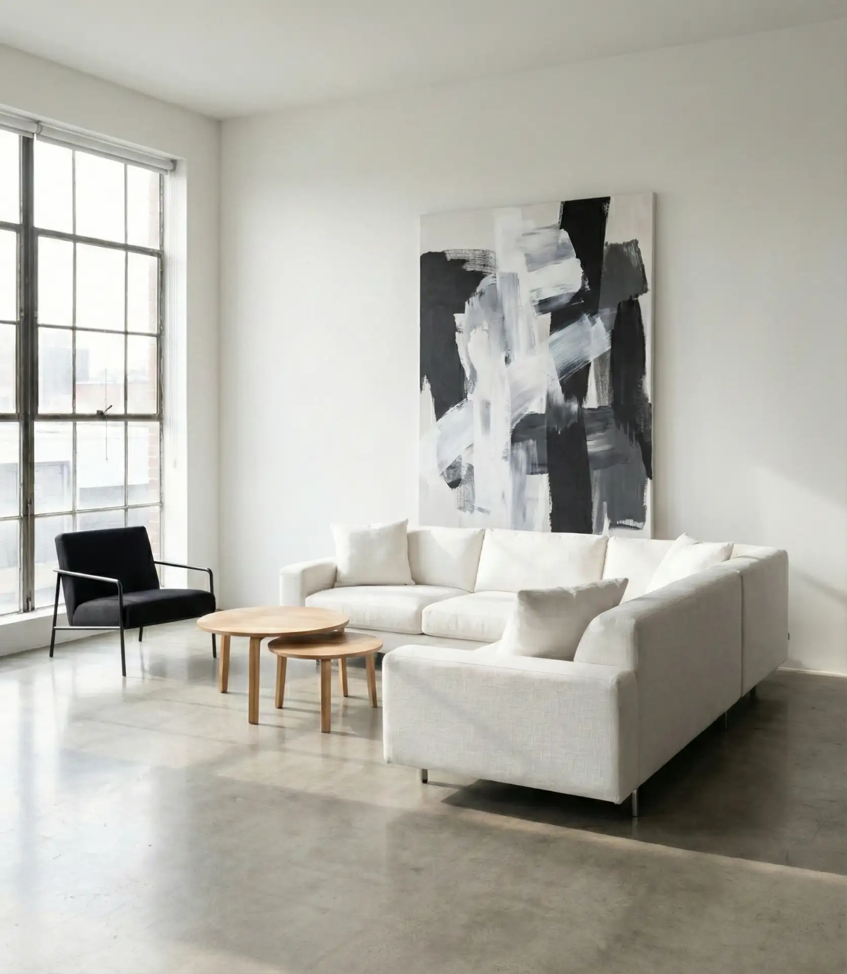 White Sectional with Bright Modern Appeal 2
