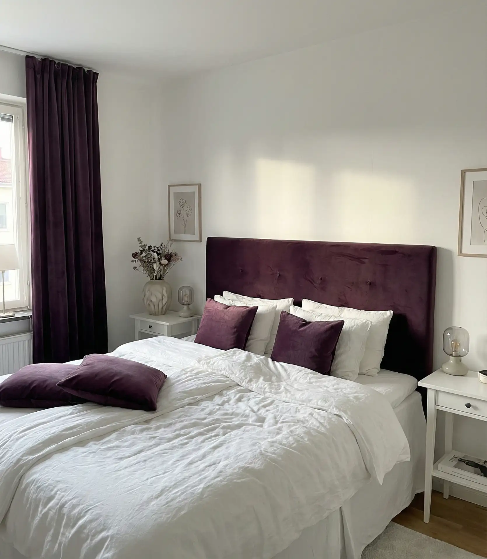 White and Deep Purple Elegance 2